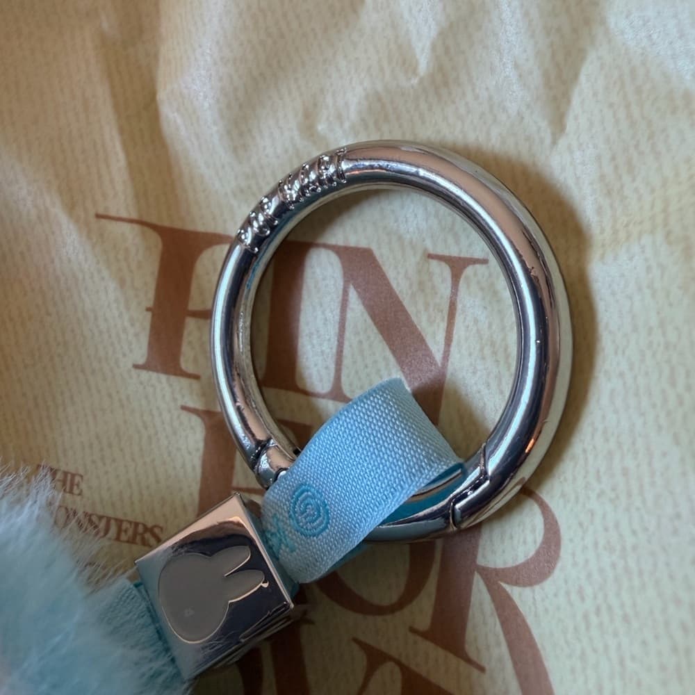 Labubu PIN FOR LOVE Letter “ K “ Key chain Charm light Blue color Pop Mart NEW - Thumbnail 4