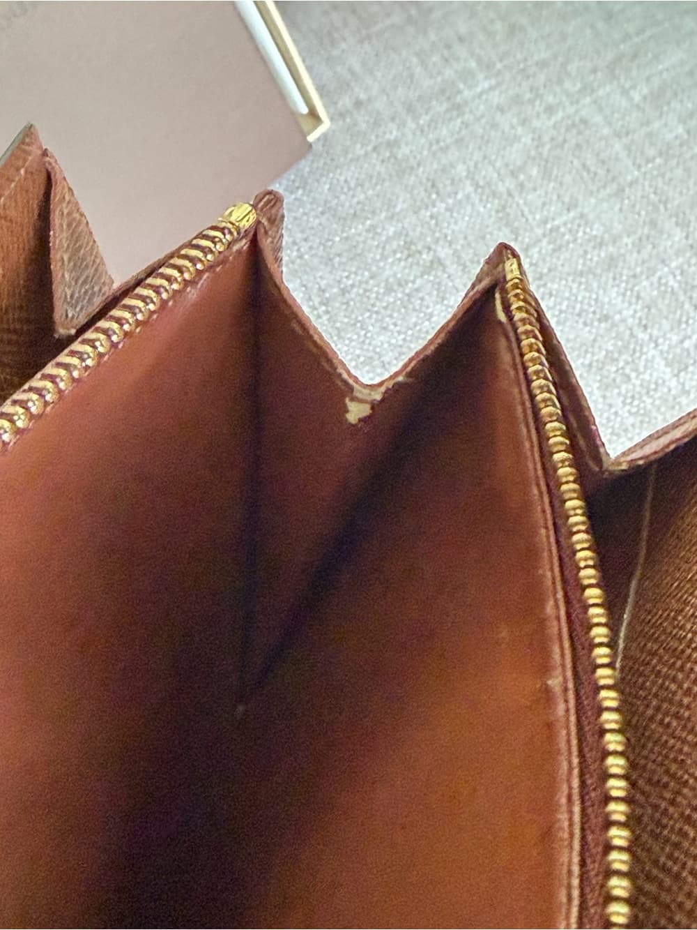 Louis Vuitton Monogram Sarah Long Bifold Card Snap Wallet Brown Canvas w/ Box - Thumbnail 9