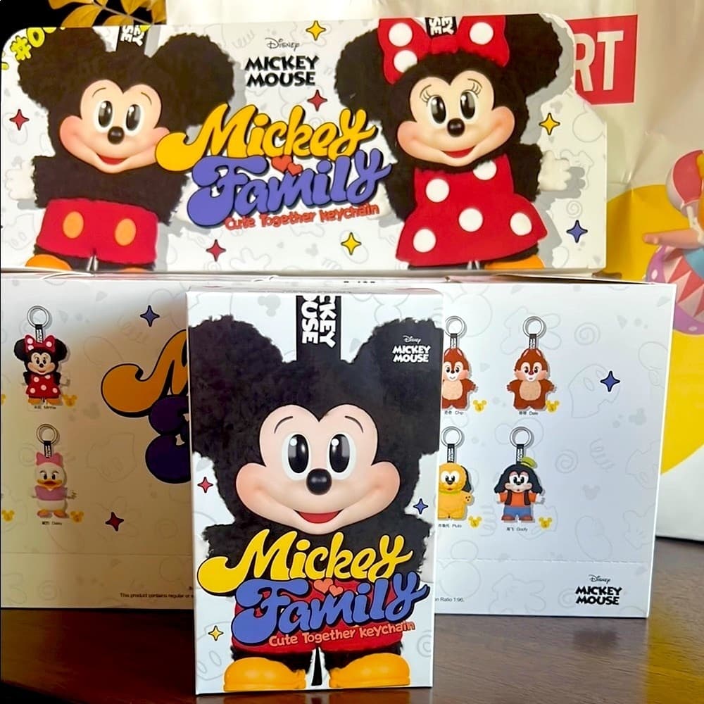 Pop Mart Disney Mickey Mouse Family Keychain Bag Charm NEW CONFIRMED OPEN BOX - Thumbnail 2