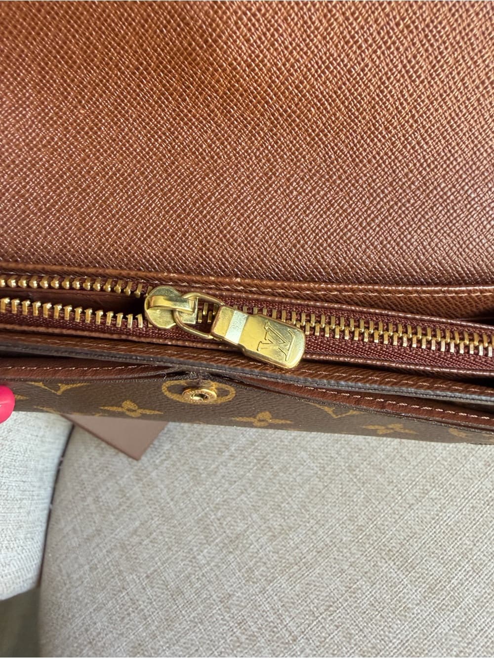Louis Vuitton Monogram Sarah Long Bifold Card Snap Wallet Brown Canvas w/ Box - Thumbnail 12