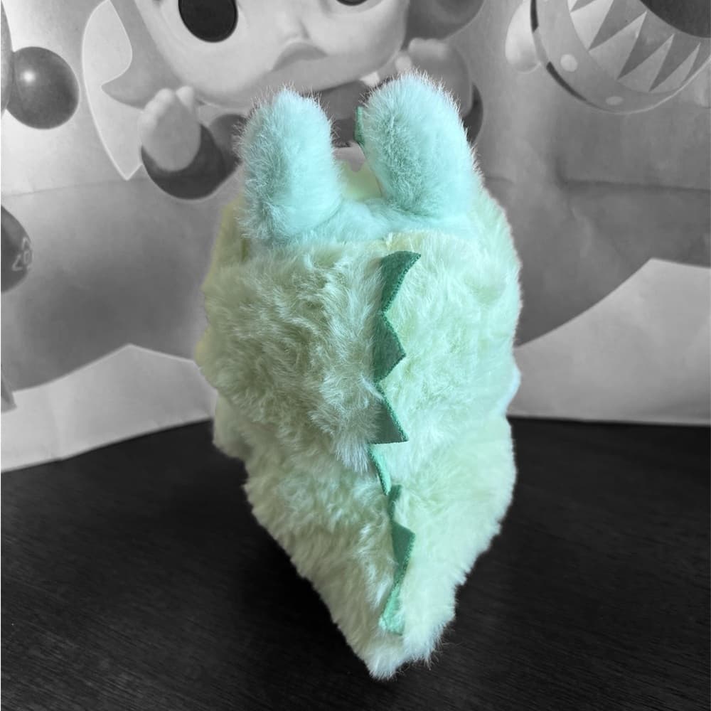 Labubu Dinosaur DINO Outfit 2 piece Costume Ready Soft Fluffy Green - Thumbnail 4