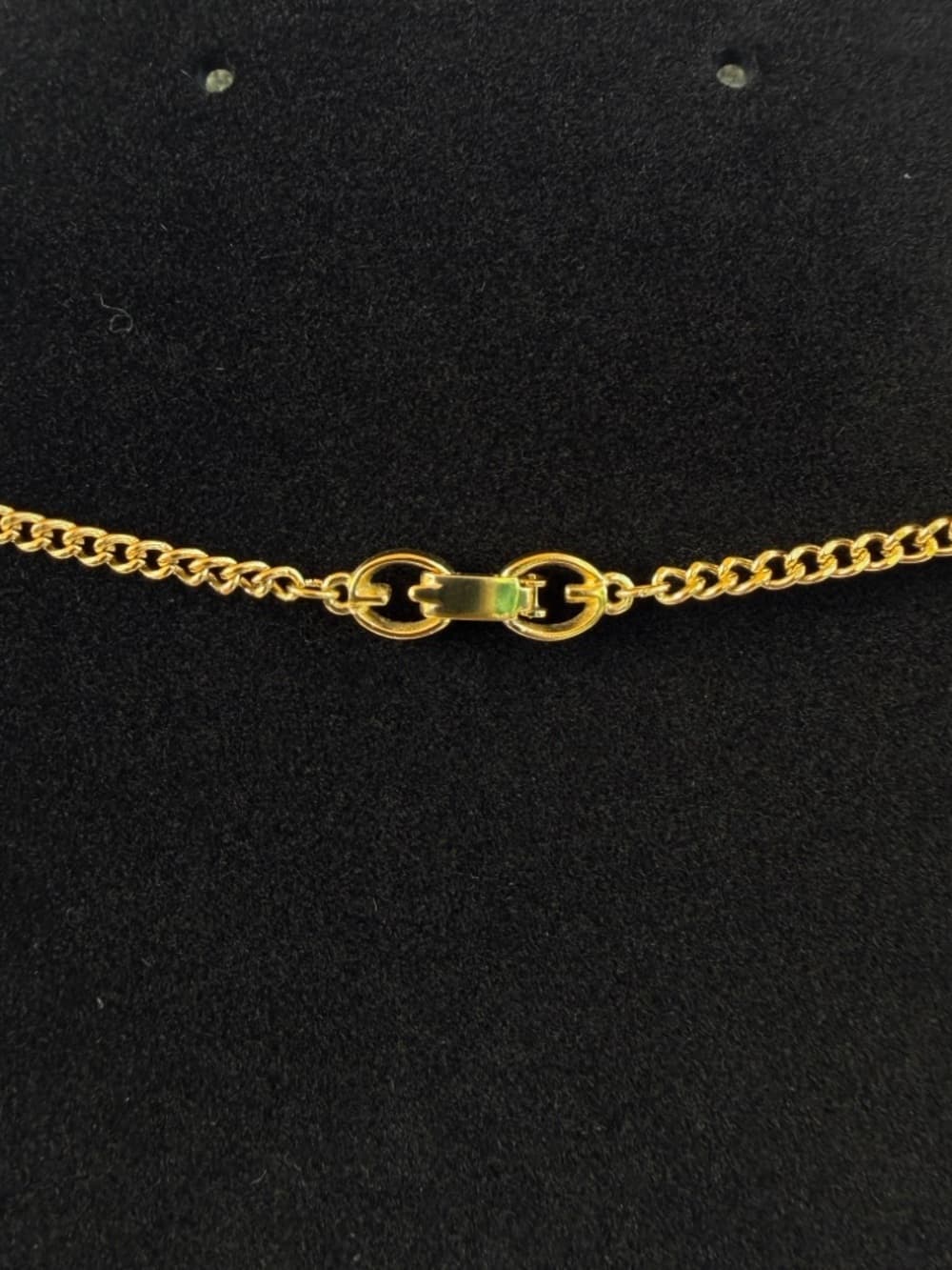 GIVENCHY Triple G Logo Crystal Pendant Chainlink 17 in Necklace Vintage - Thumbnail 9
