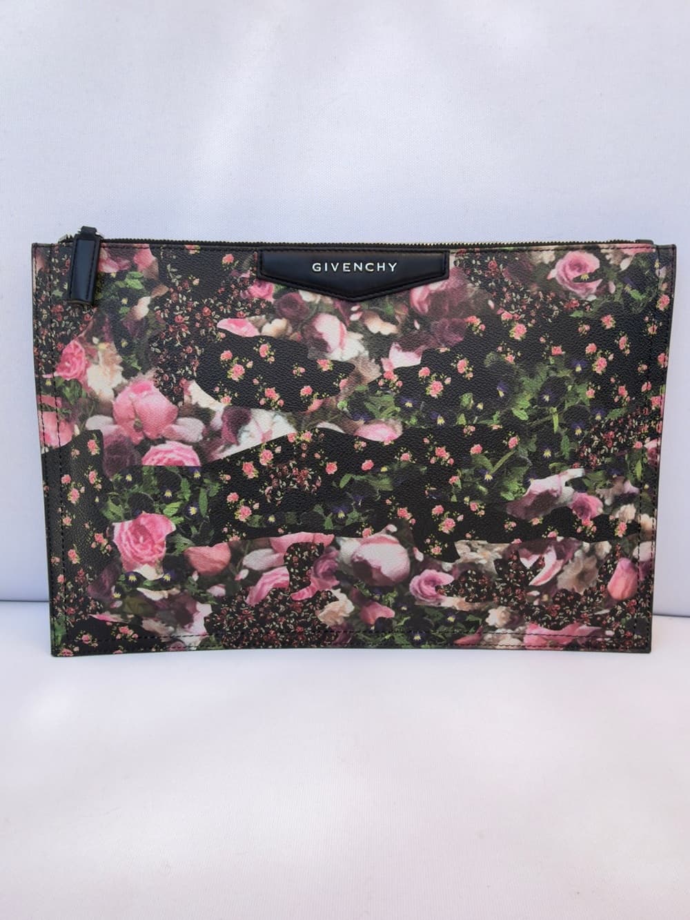 GIVENCHY Antigona Large Zip Pouch Clutch Babys Breath Floral Camo Riccardo Tisci - Thumbnail 3
