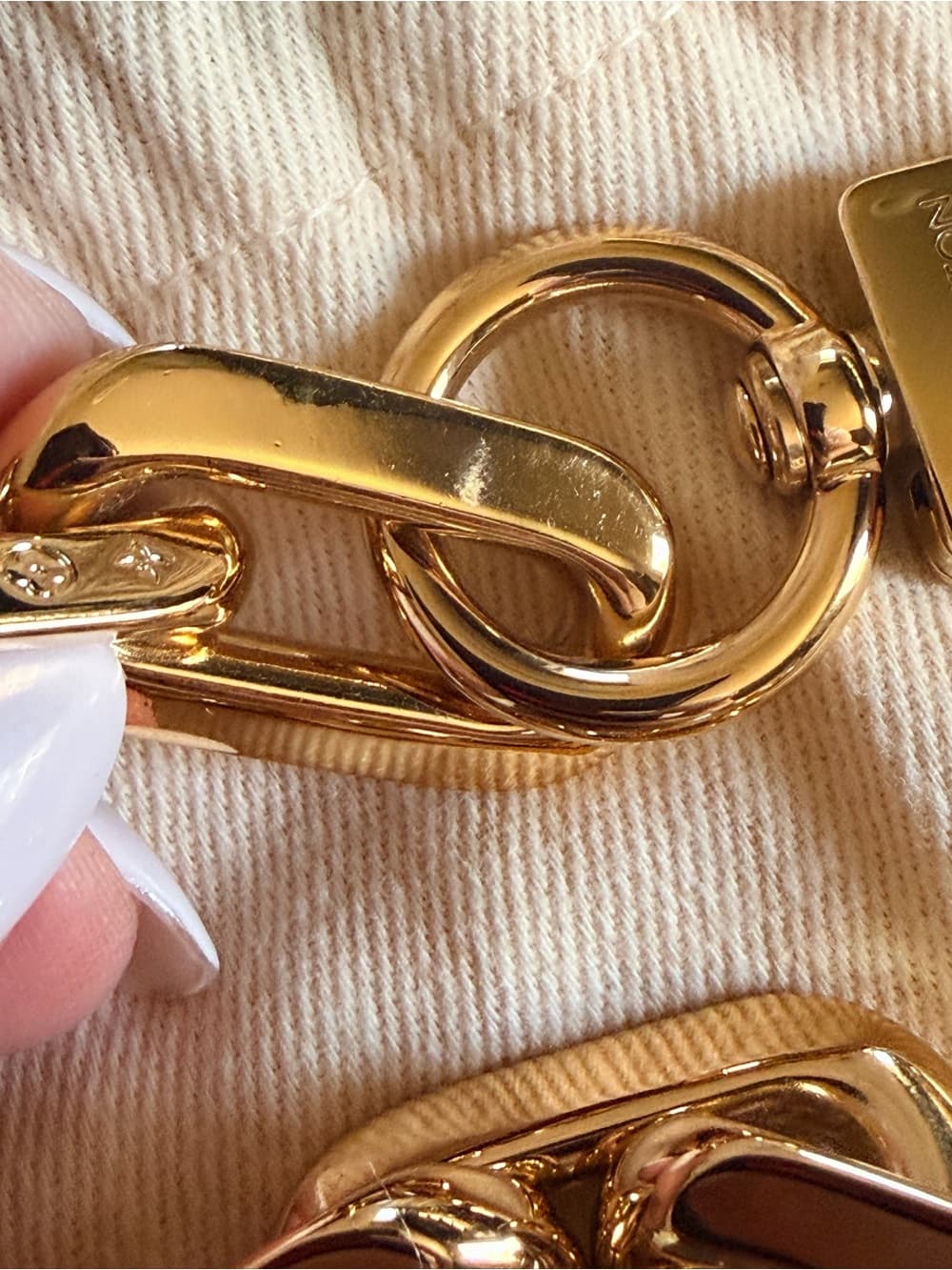 Louis Vuitton Coussin Gold Chain Strap Monogram Chunky Links w Box & Dust Bag - Thumbnail 8