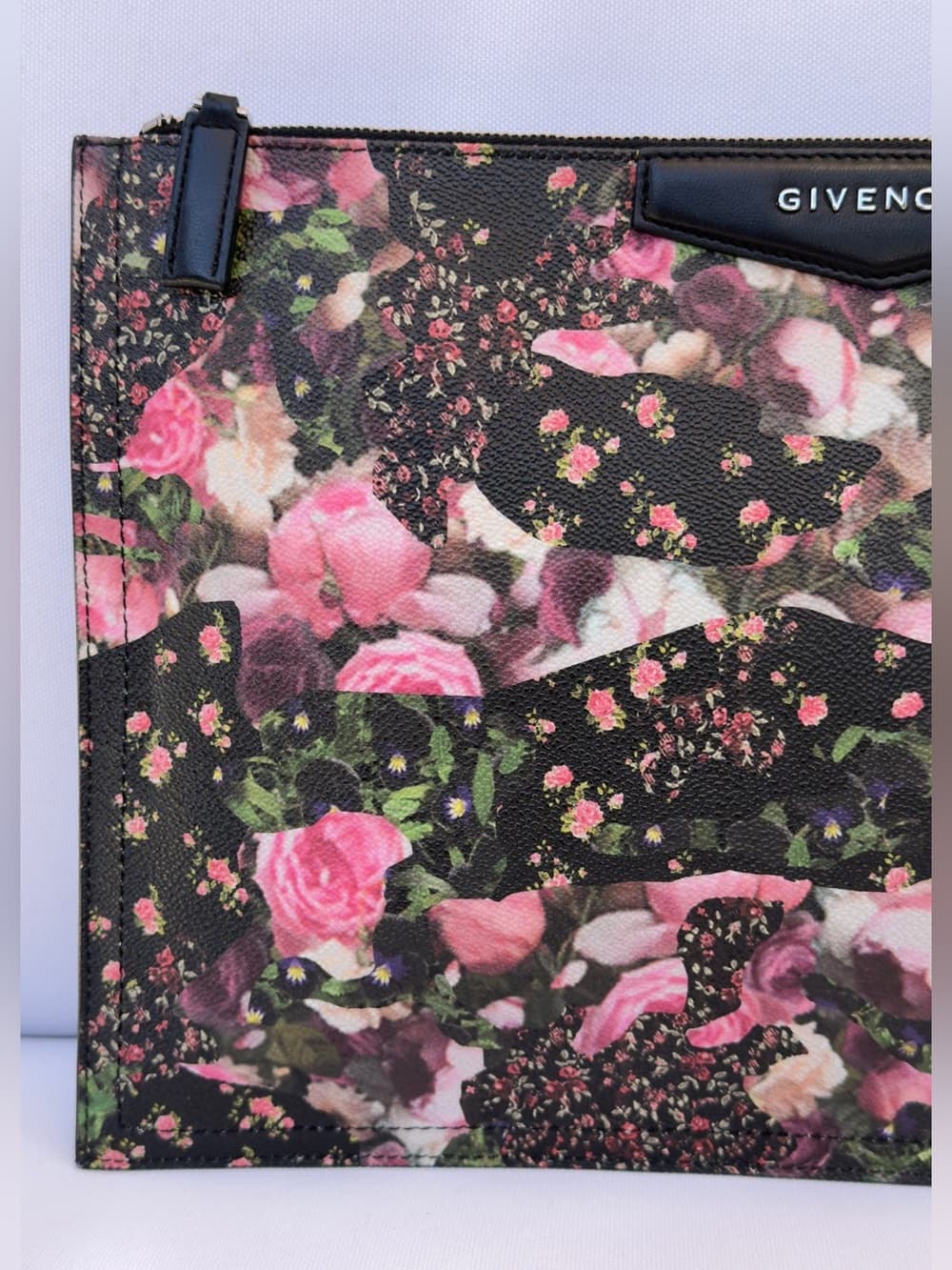GIVENCHY Antigona Large Zip Pouch Clutch Babys Breath Floral Camo Riccardo Tisci - Thumbnail 6