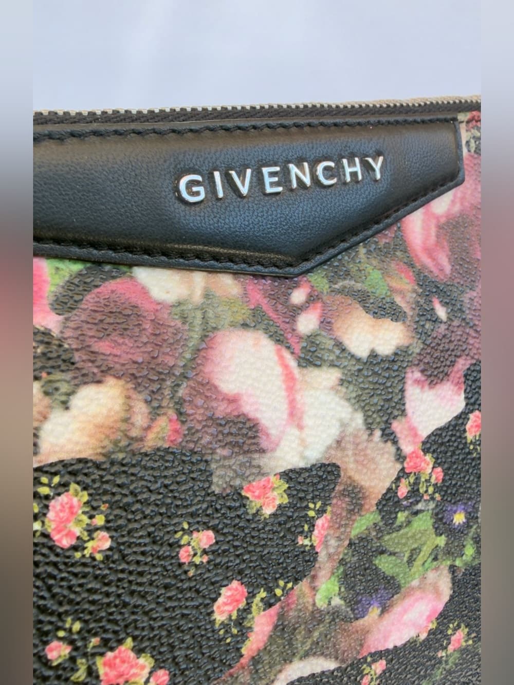 GIVENCHY Antigona Large Zip Pouch Clutch Babys Breath Floral Camo Riccardo Tisci - Thumbnail 8