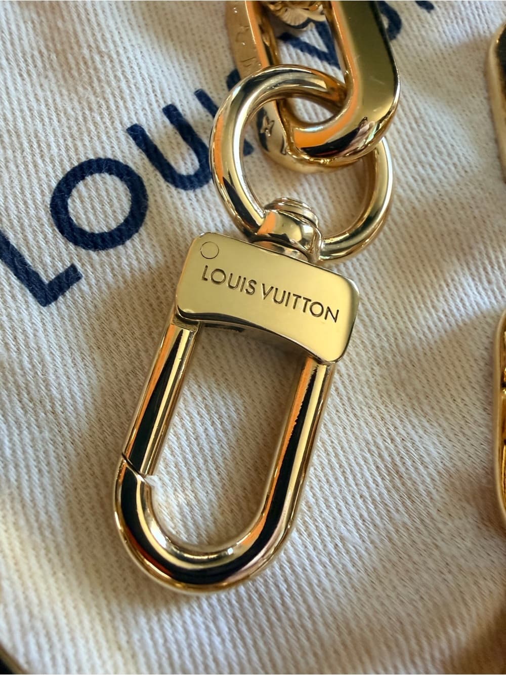 Louis Vuitton Coussin Gold Chain Strap Monogram Chunky Links w Box & Dust Bag - Thumbnail 4