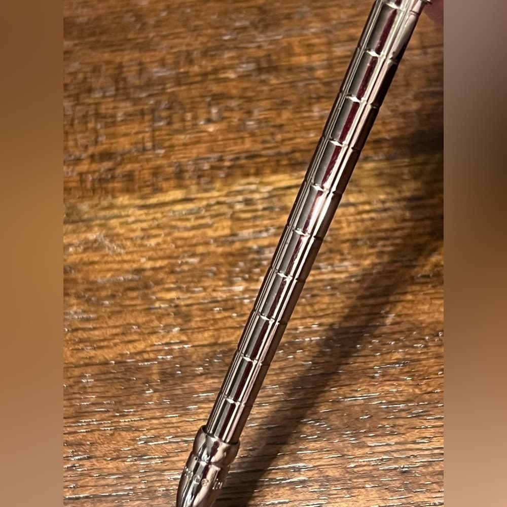 Auth LOUIS VUITTON Stylo Agenda PM Ballpoint Pen F80192 Silver Brass - Thumbnail 4