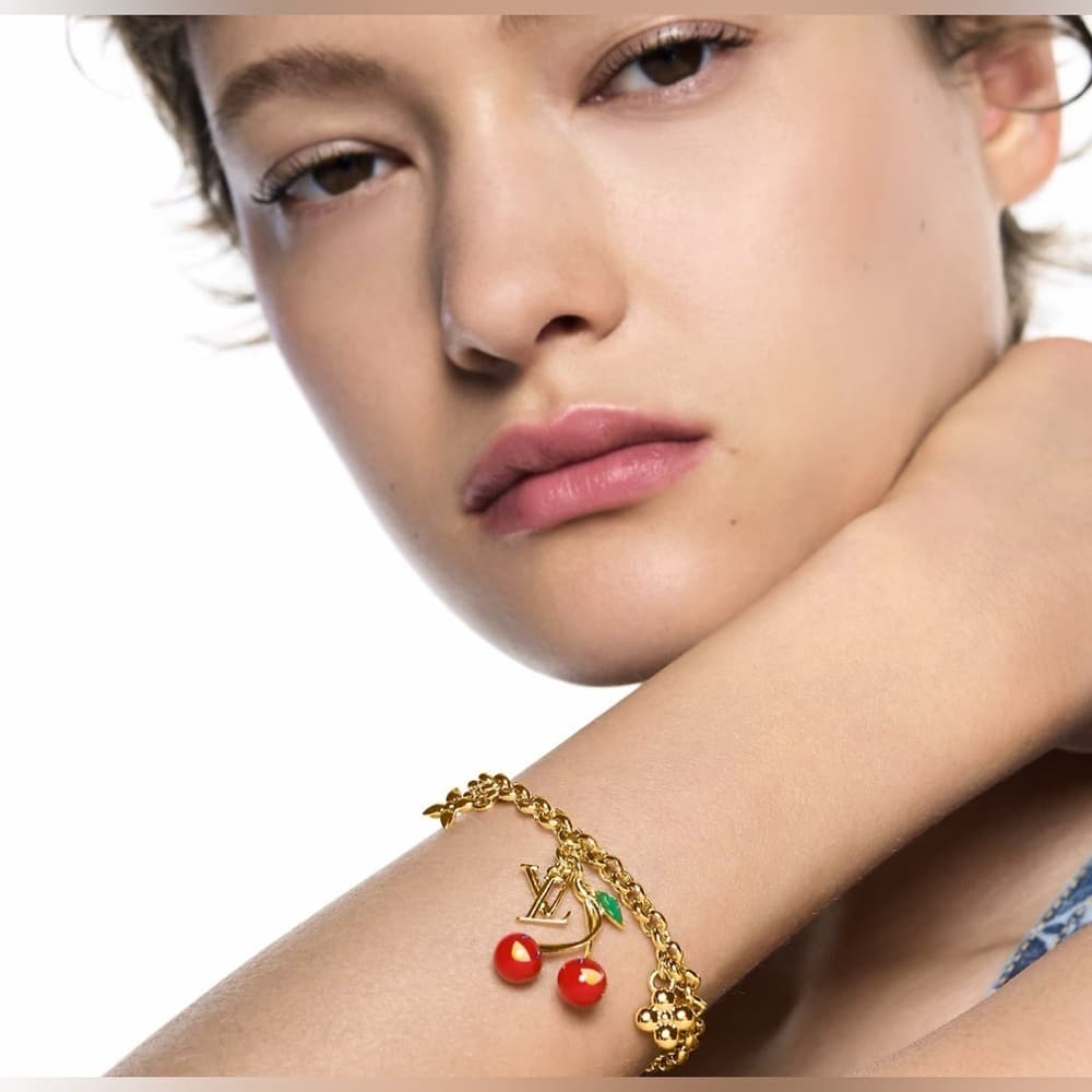 NEW 2025 Louis Vuitton Murakami 20yr Anniversary Cerise Cherry Charm Bracelet - Thumbnail 6