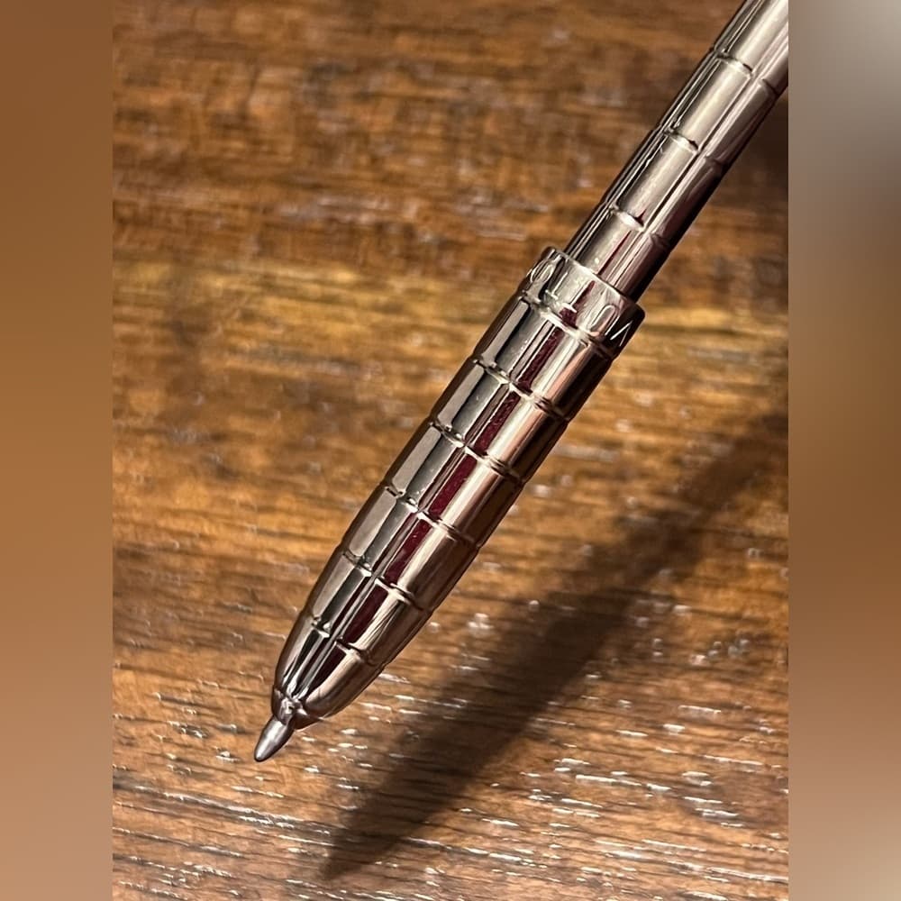 Auth LOUIS VUITTON Stylo Agenda PM Ballpoint Pen F80192 Silver Brass - Thumbnail 6