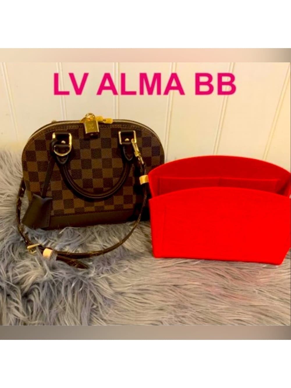 Interior organizer PROTECTION Felt Interior Insert and Organizer NEW LV BB ALMA - Thumbnail 2
