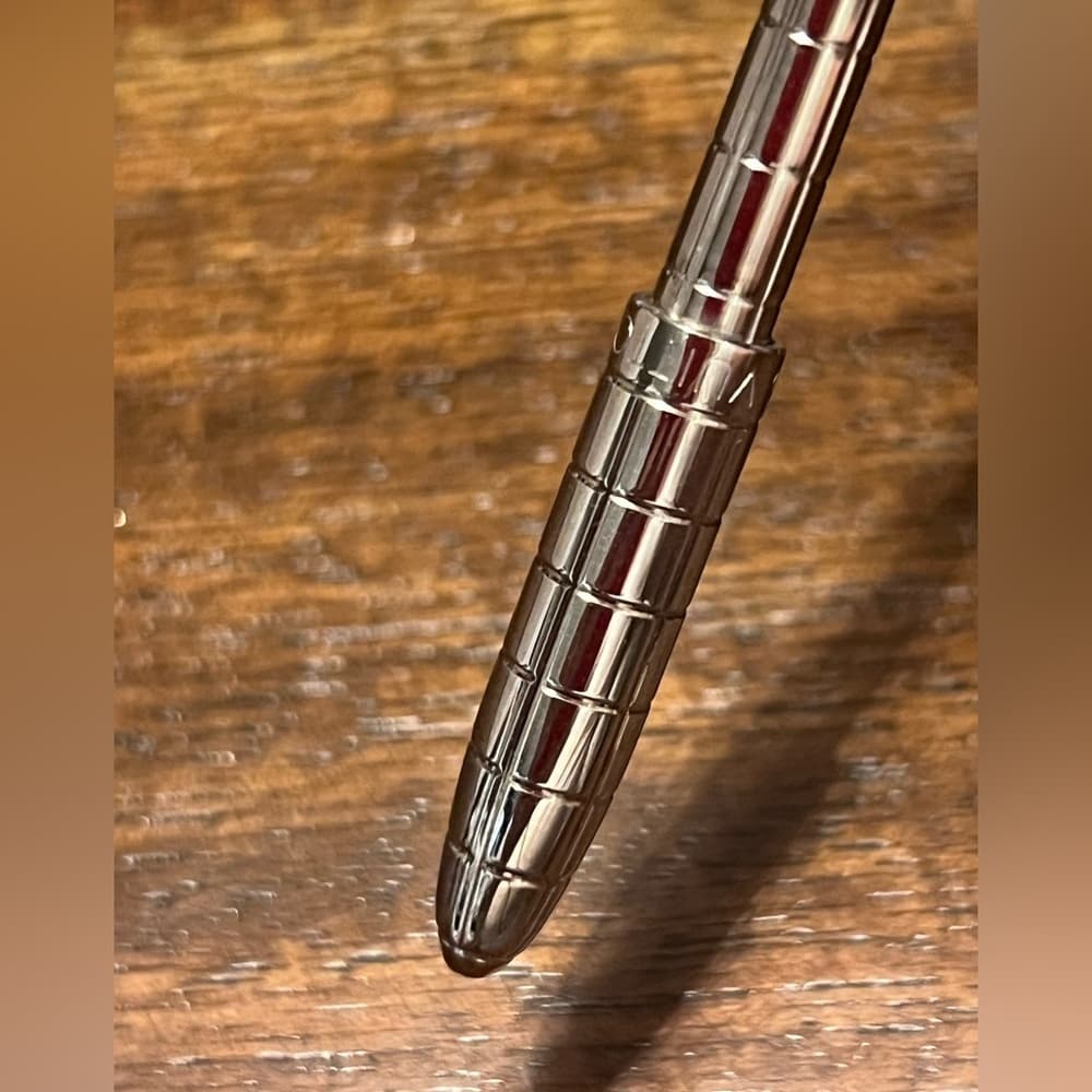 Auth LOUIS VUITTON Stylo Agenda PM Ballpoint Pen F80192 Silver Brass - Thumbnail 3