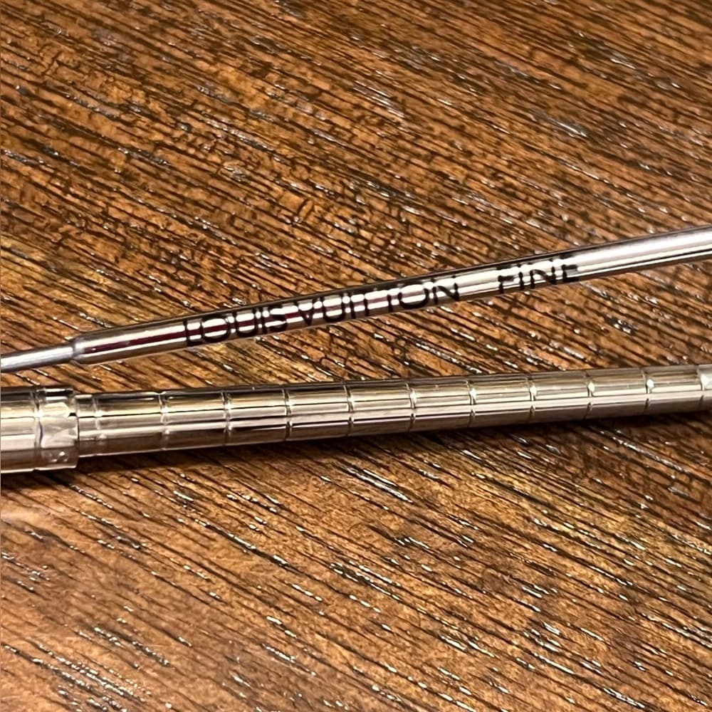Auth LOUIS VUITTON Stylo Agenda PM Ballpoint Pen F80192 Silver Brass - Thumbnail 9