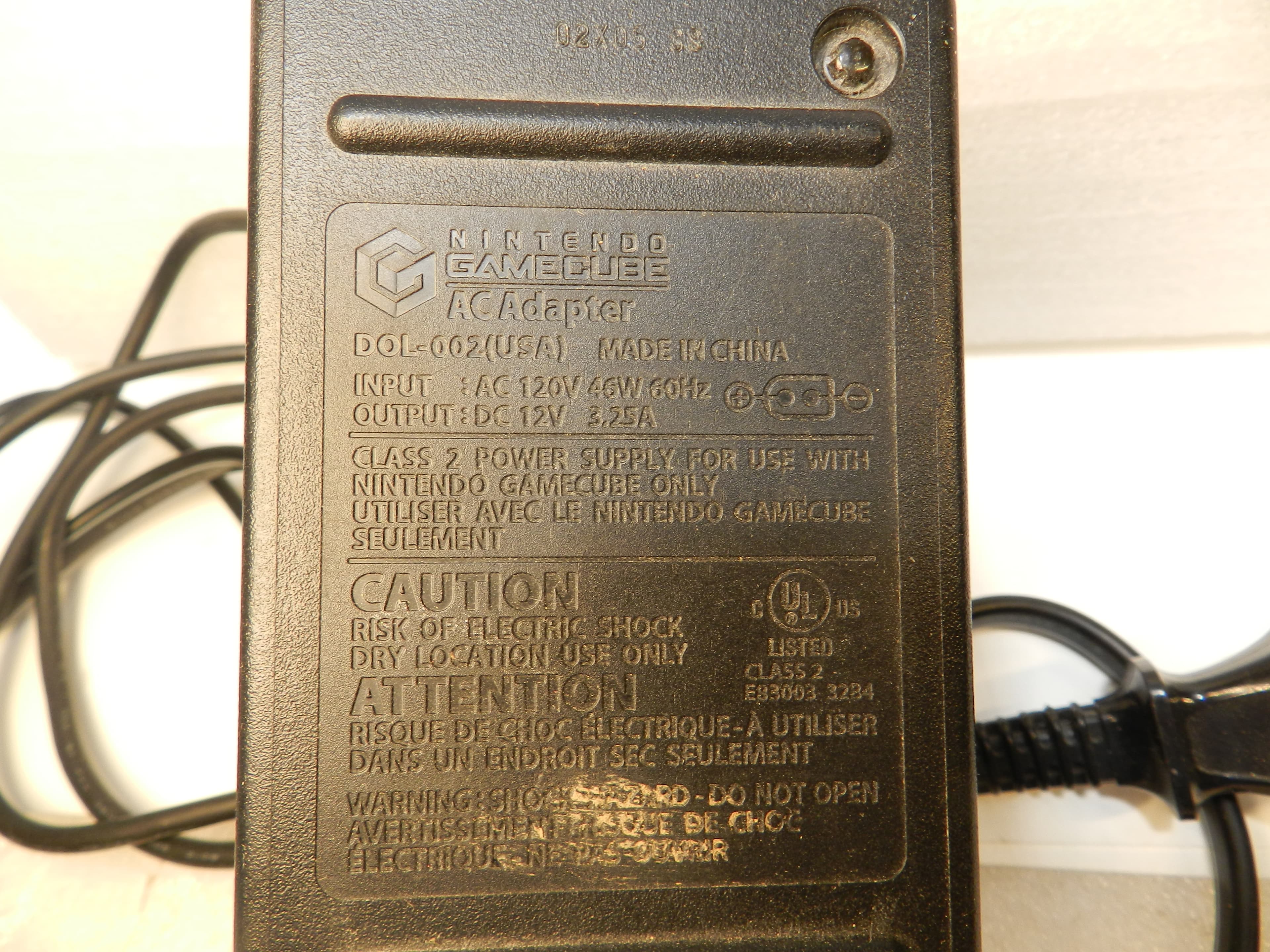 OEM Nintendo Gamecube Power Supply AC Adapter DOL-002 Original Power Cord (P1M) - Thumbnail 4