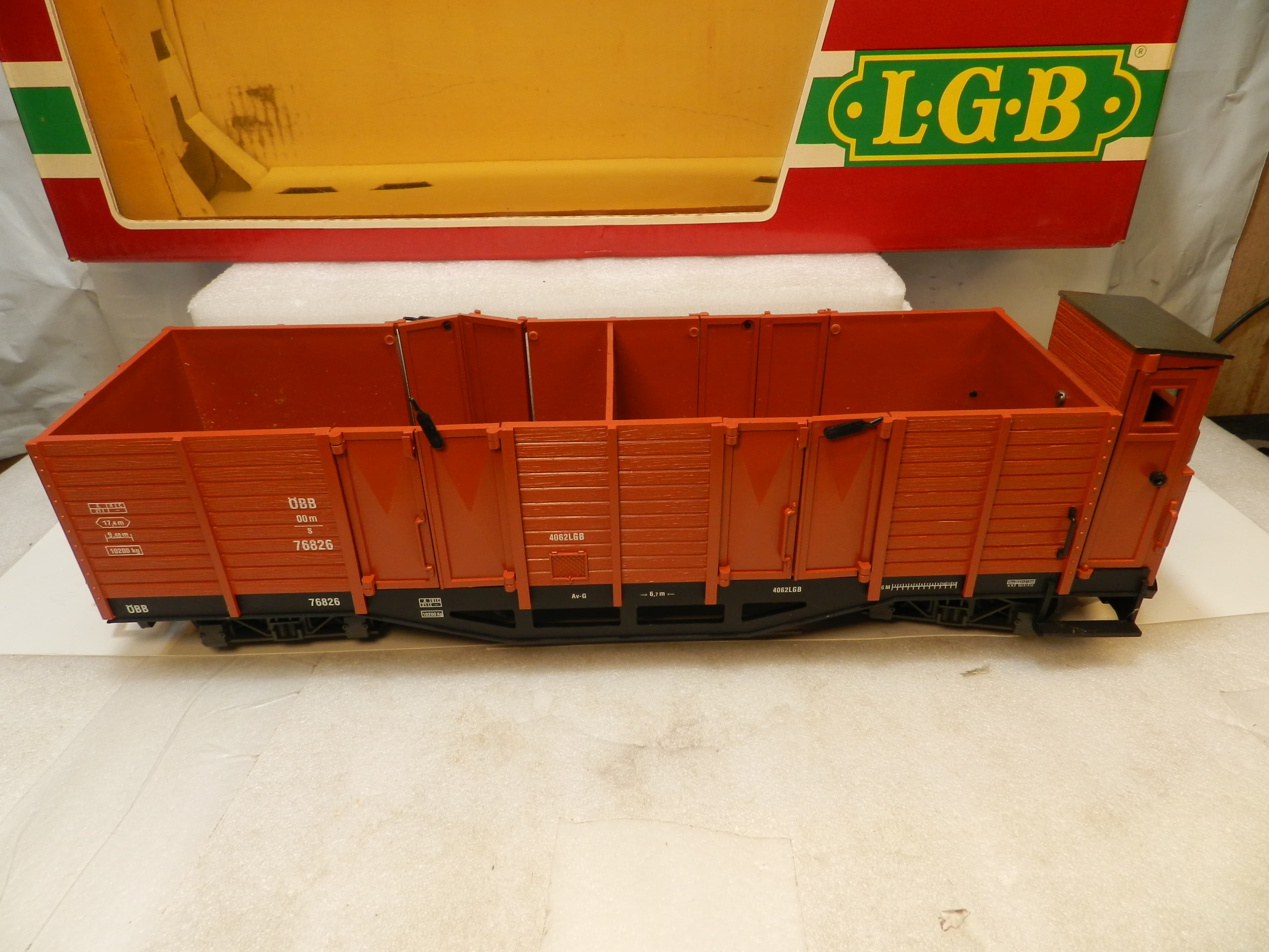 LGB 40240 G Scale  (1:22.5) High-Side Gondola Freight Train Car (P3K) - Thumbnail 10