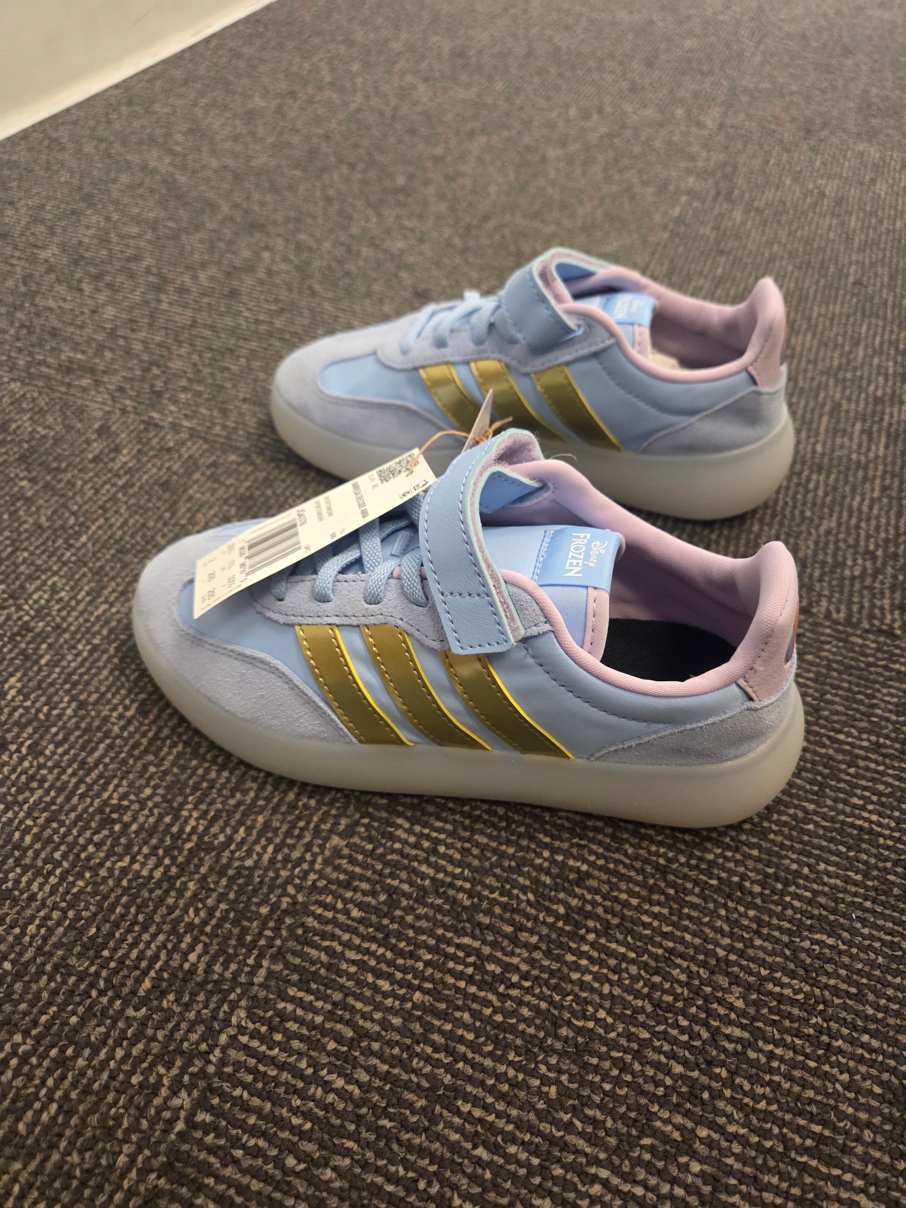 Adidas Frozen Anna Sneakers Kids Size 2 Blue - Thumbnail 6