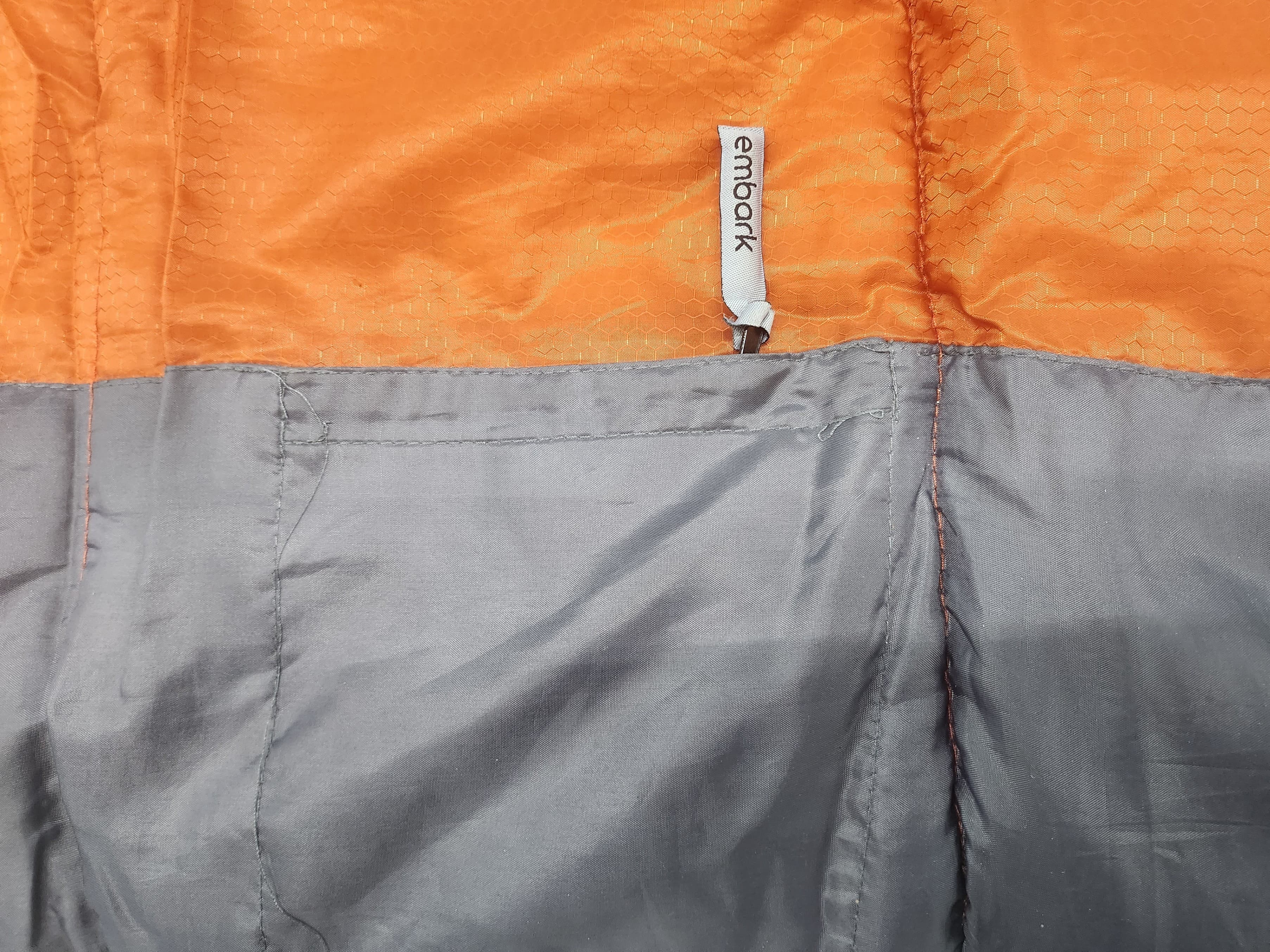 Embark Gray/Orange All Temperature Sleeping Bag - Thumbnail 2