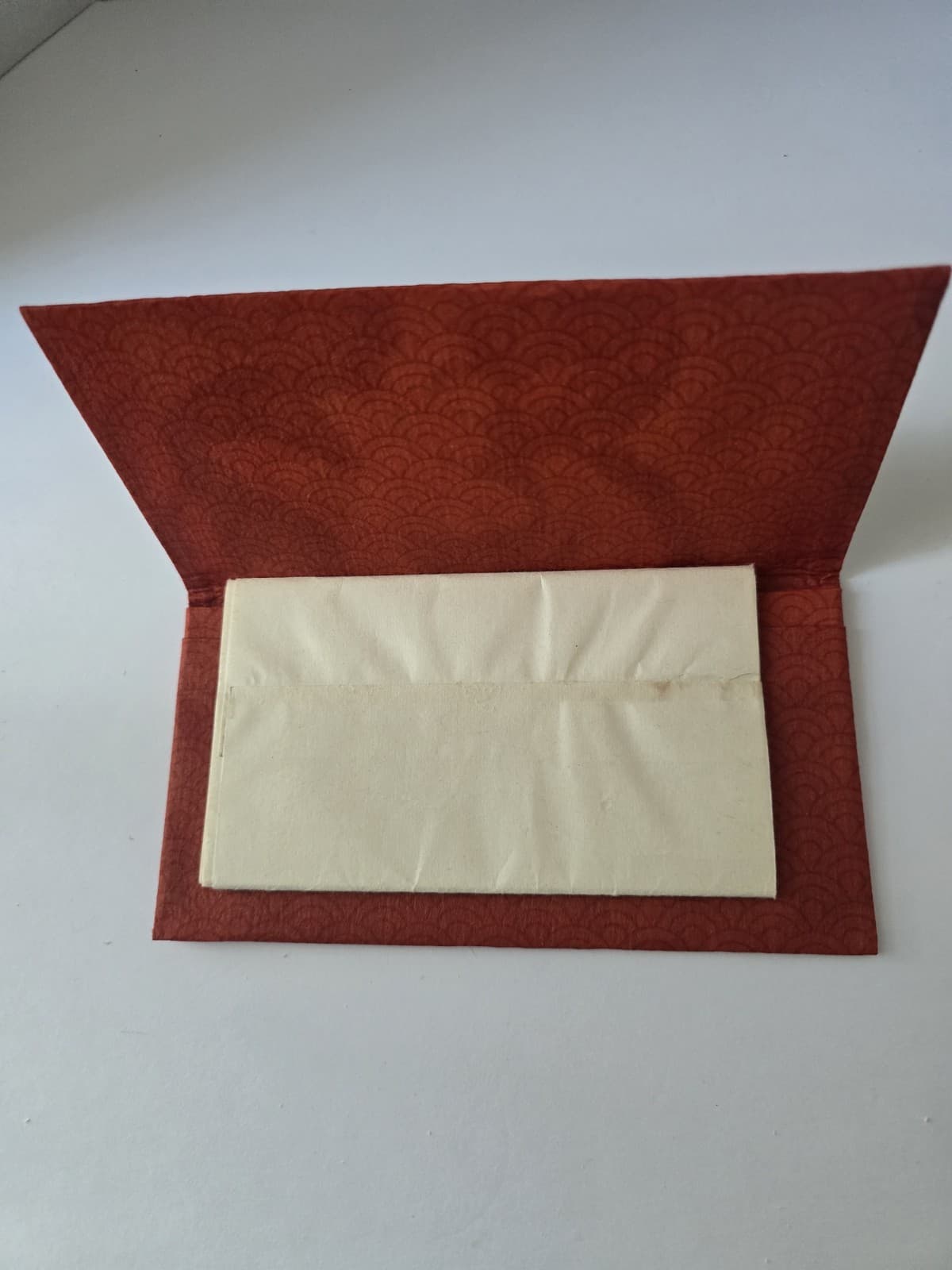 Vintage Japanese Wagami Rice Paper Wallet with the original interior paper pad. - Thumbnail 5