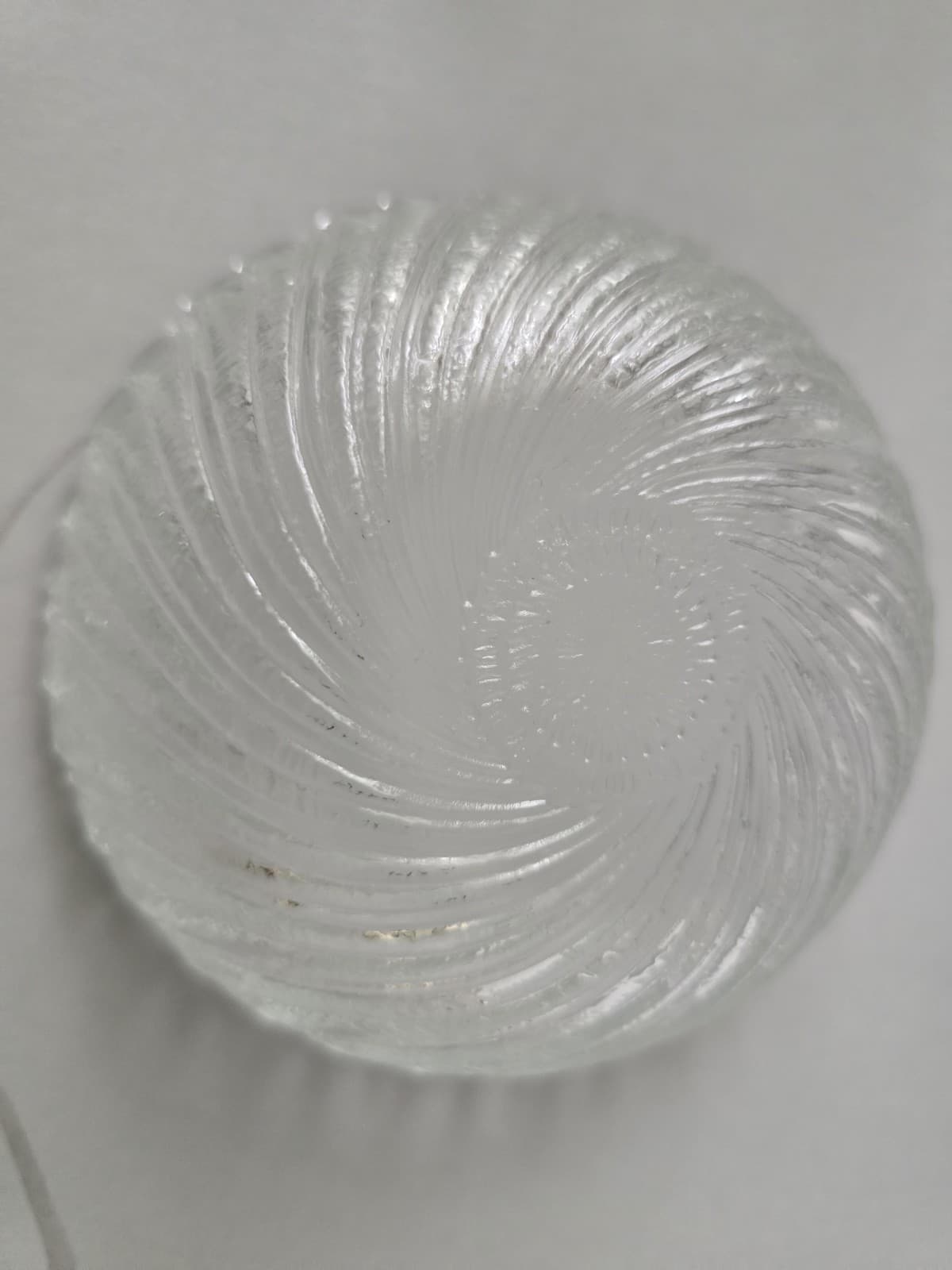 Set of 6 Vintage Arcoroc France Seabreeze Clear Glass Swirl Bowls 5.5" - Thumbnail 3