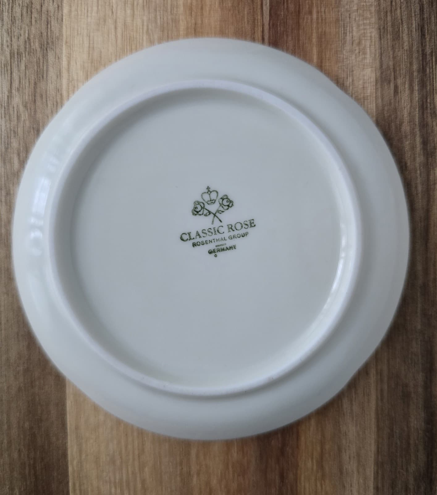 Rosenthal Moss Rose Pompadour 3.5" Butter Pat Tiny Plate Germany Vintage 1974 - Thumbnail 2