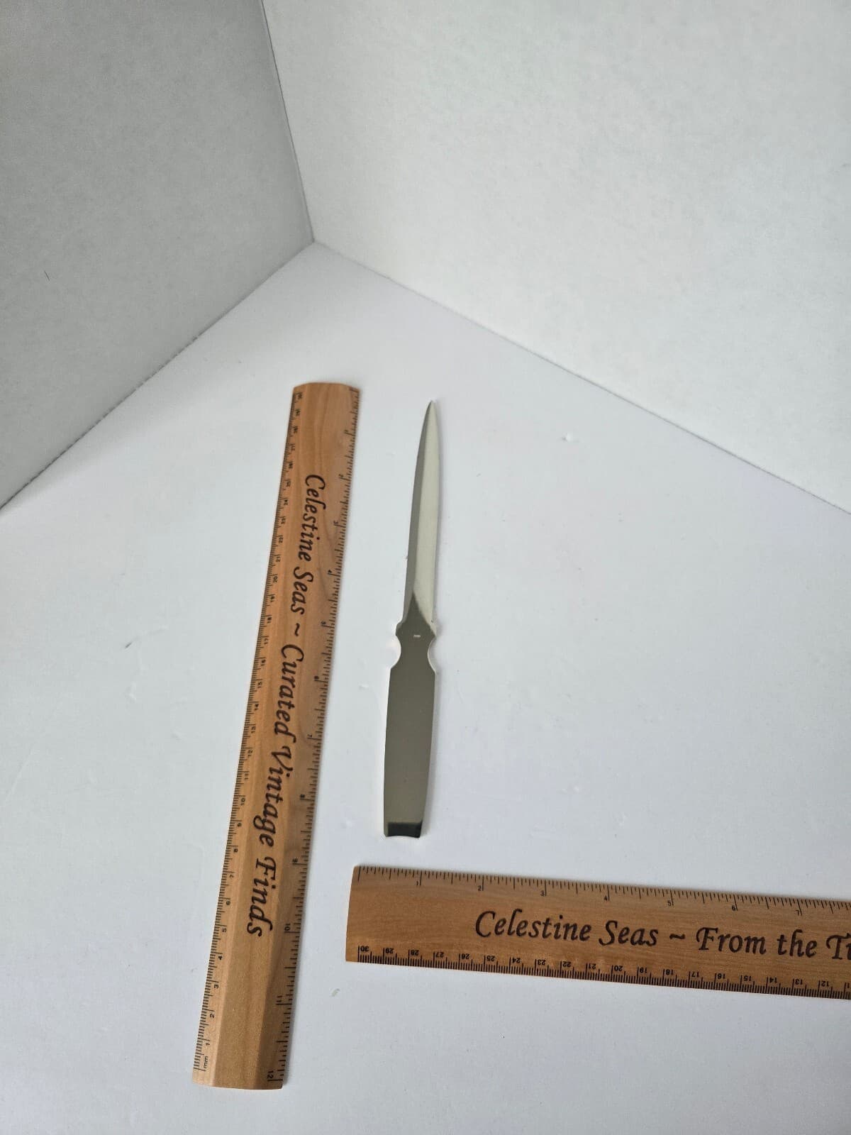 Elegant Stainless Steel Letter Opener with Decorative Handle - Thumbnail 4