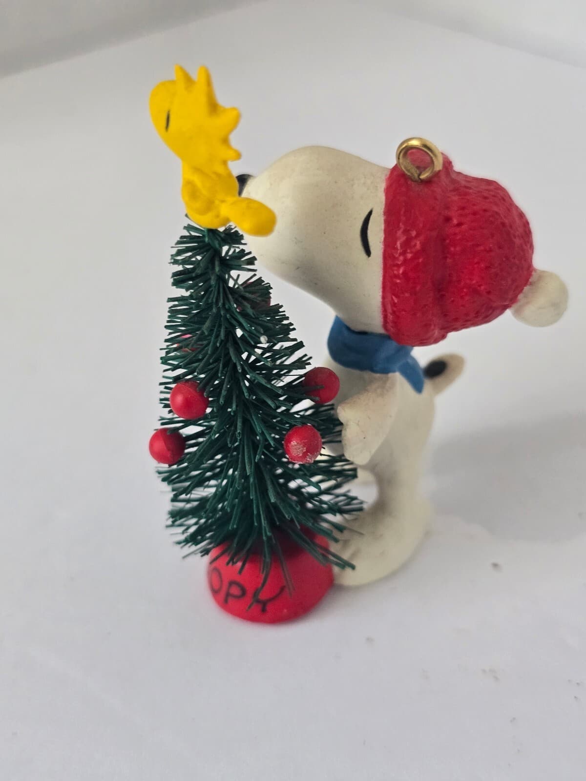 Vintage Snoopy and Woodstock Christmas Tree Ornament - Thumbnail 2
