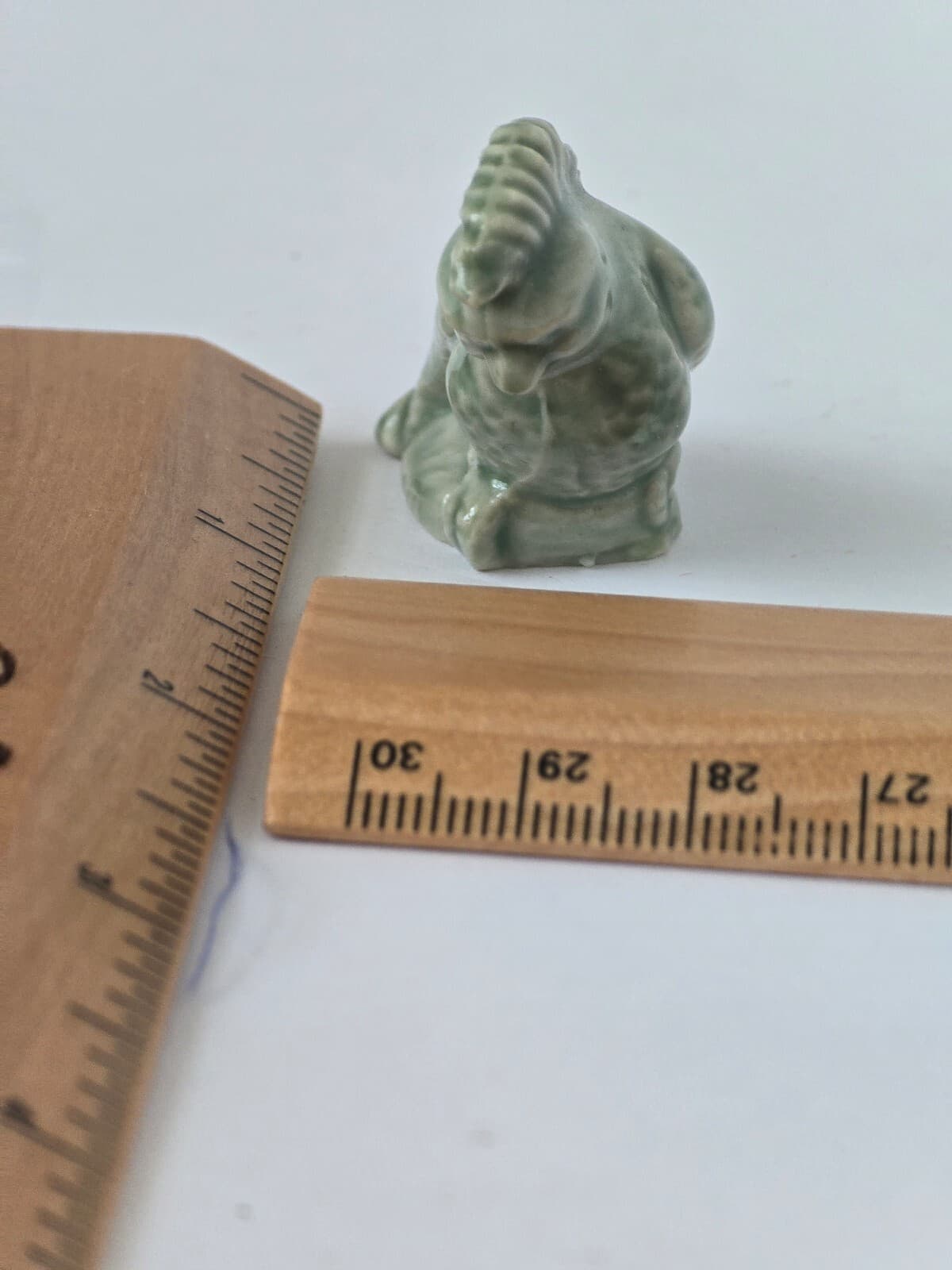Vintage Wade Whimsies Cockatoo Figurine Red Rose Tea US Series 2 Green Ceramic - Thumbnail 8