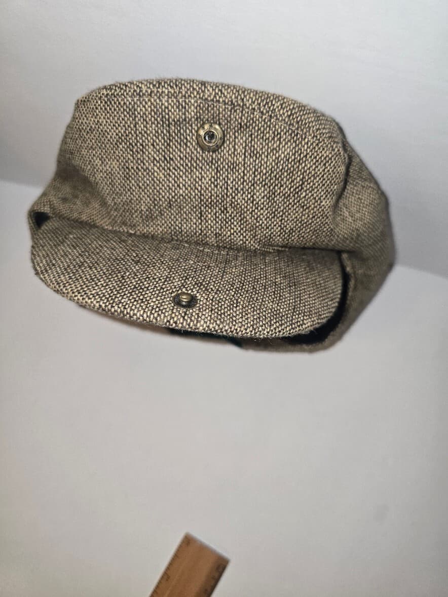 Patrick Francis Ireland Tweed Flat Cap Brown Cabbie Newsboy Hat (Large) - Thumbnail 5