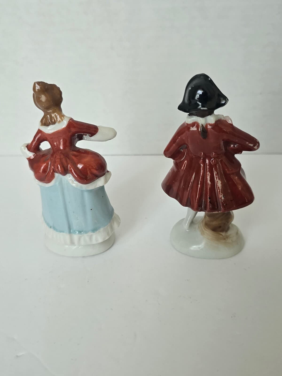 Vintage Orion China Porcelain Colonial Couple Figurines - Made in Occupied Japan - Thumbnail 4