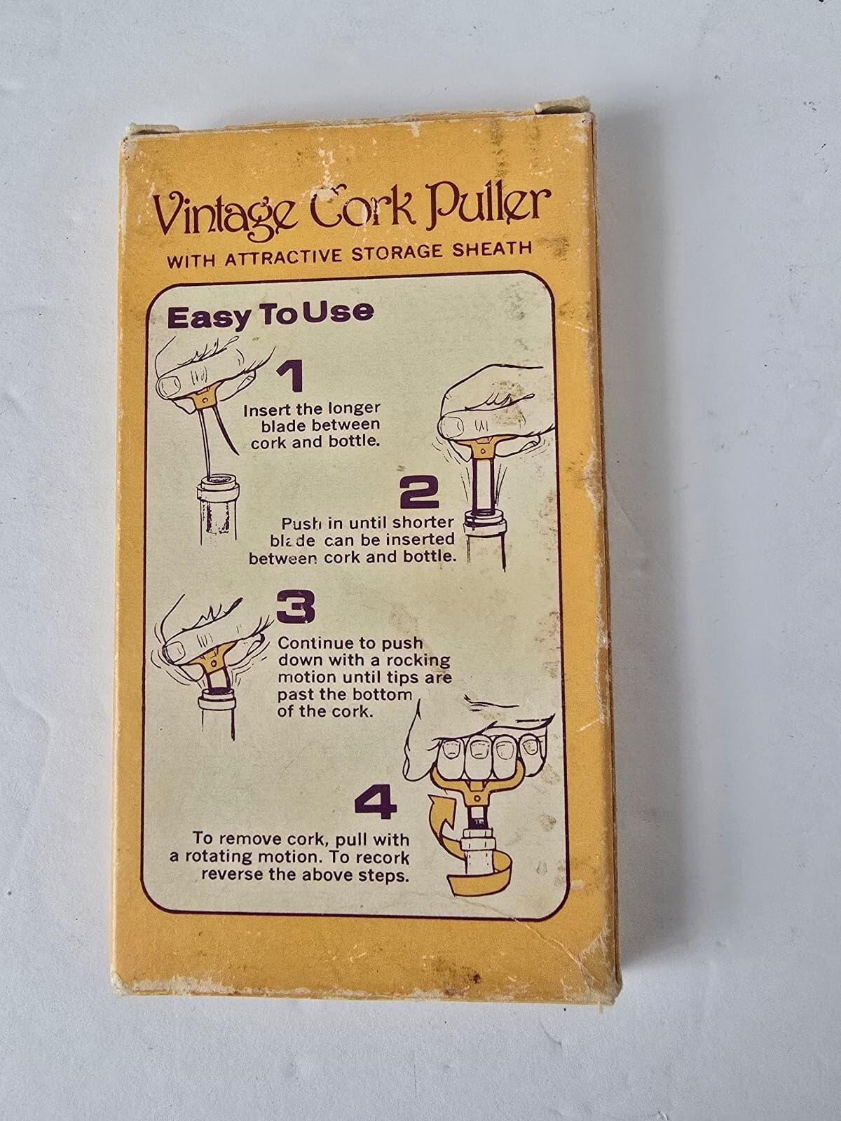 Vintage Widmer Cork Puller with Storage Sheath - Thumbnail 4