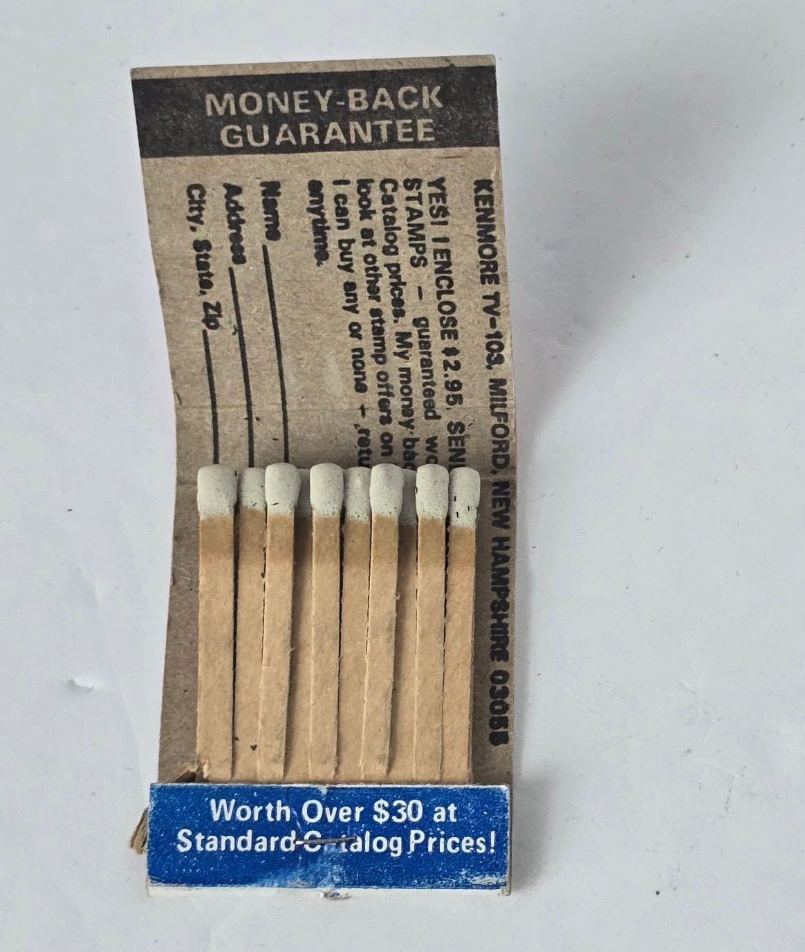 Vintage John F. Kennedy 1,000 Worldwide Stamps Matchbook - Thumbnail 3