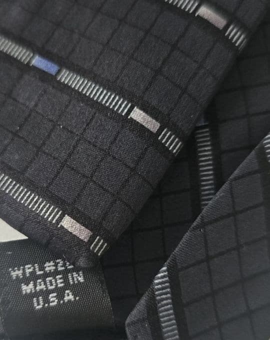 Vintage W.H. Prescott Silk Tie Striped 1980s-1990s 4" Wide - Thumbnail 5