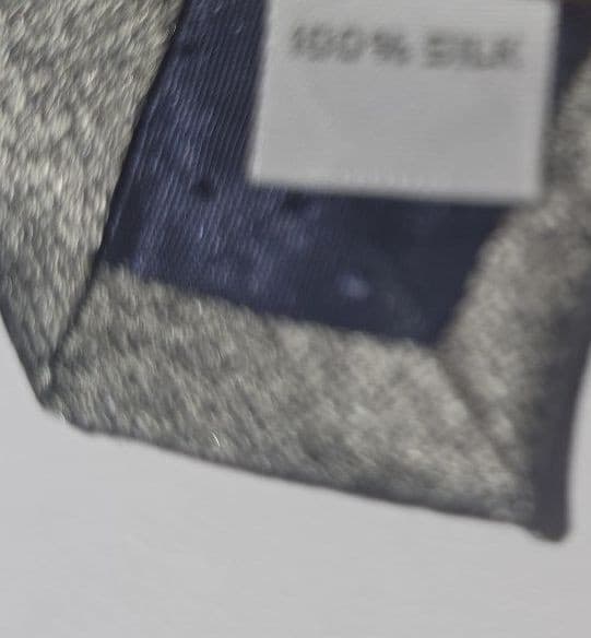 Pierre Cardin Vintage 100% Silk Grey Wavy Retro Geometric Necktie - Thumbnail 4