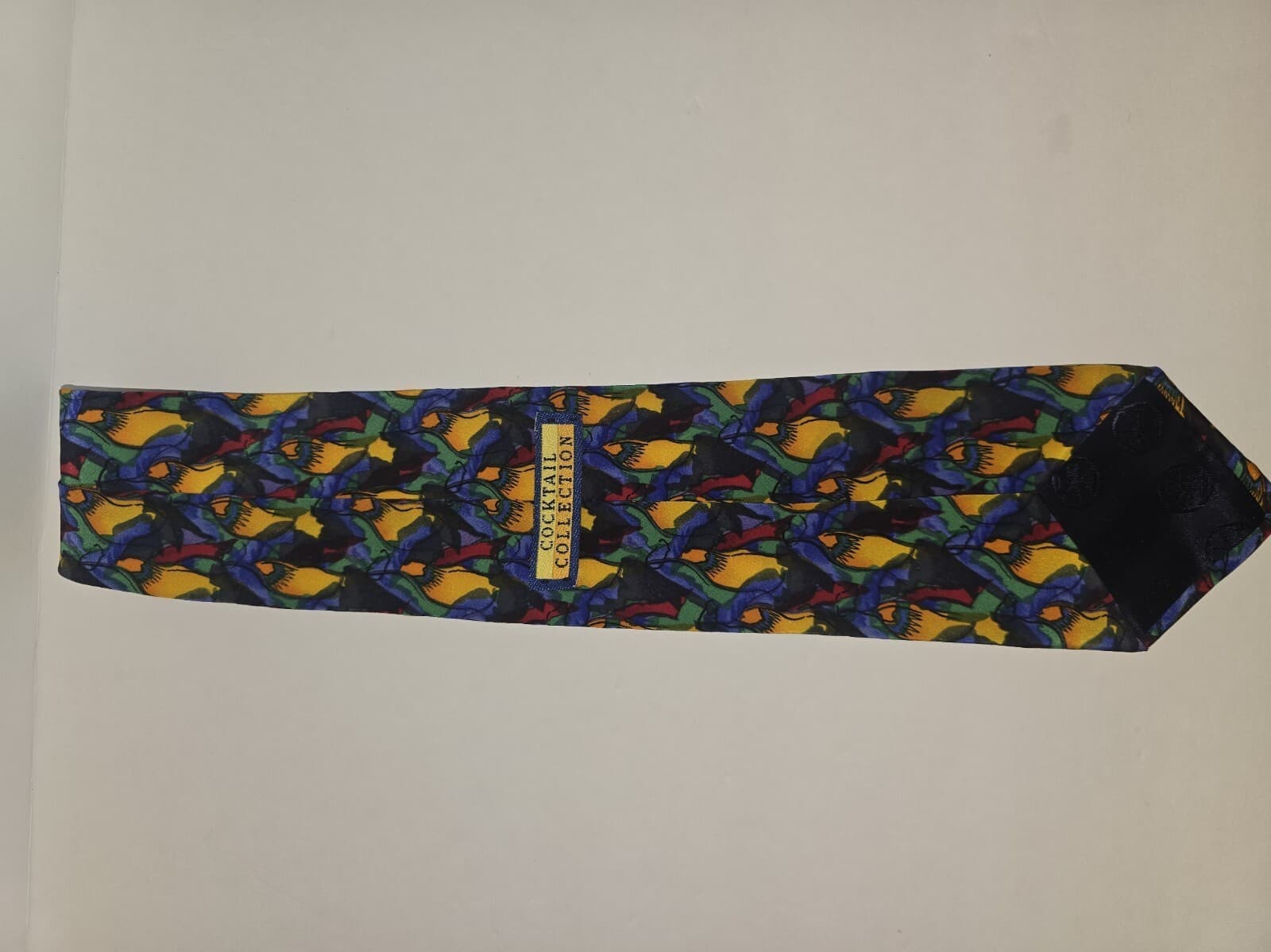 Vintage Stonehenge Ltd Cocktail Collection Silk Tie 90s Novelty Hand Sewn - Thumbnail 3