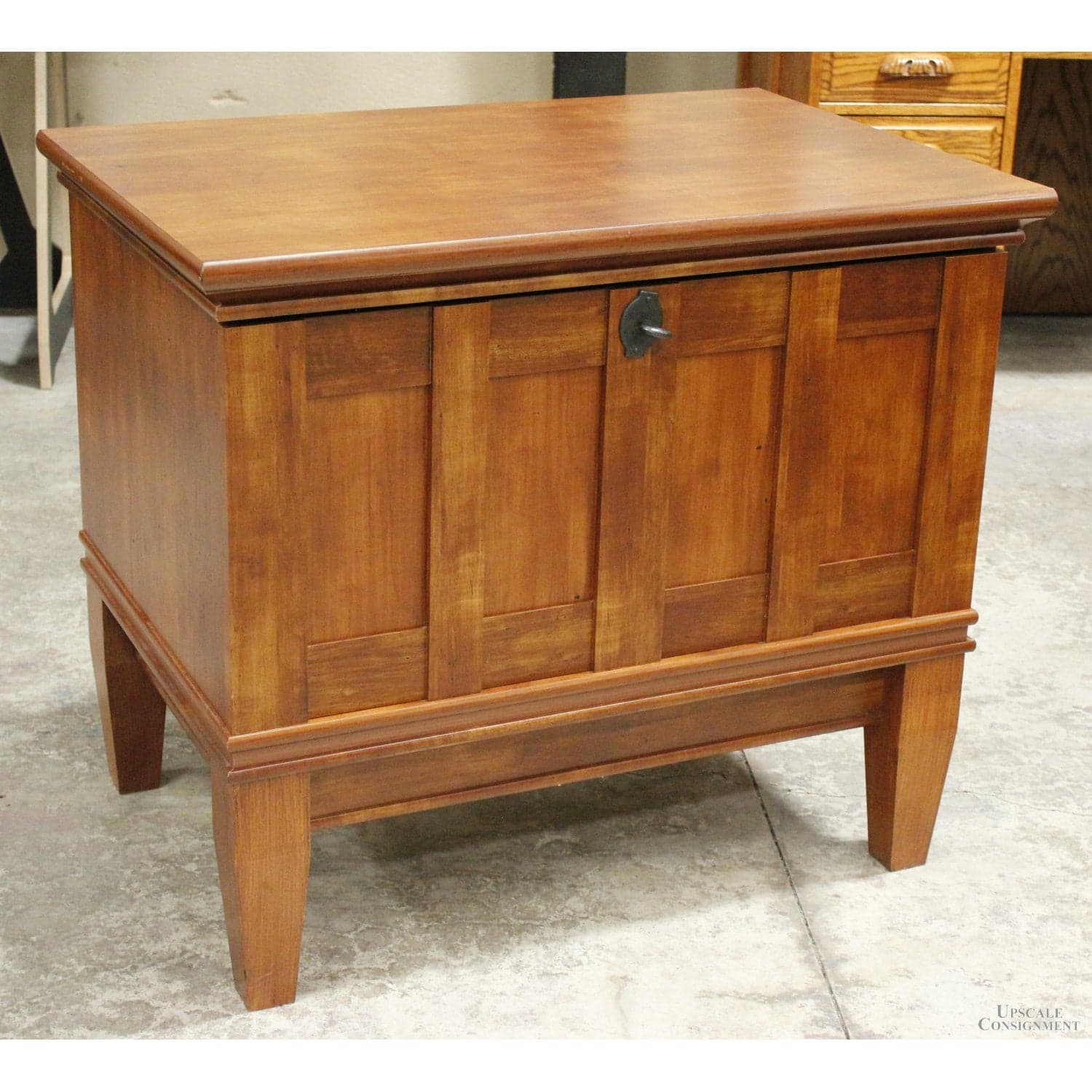 High Leg Lateral File Cabinet - Warm Finish - Thumbnail 3