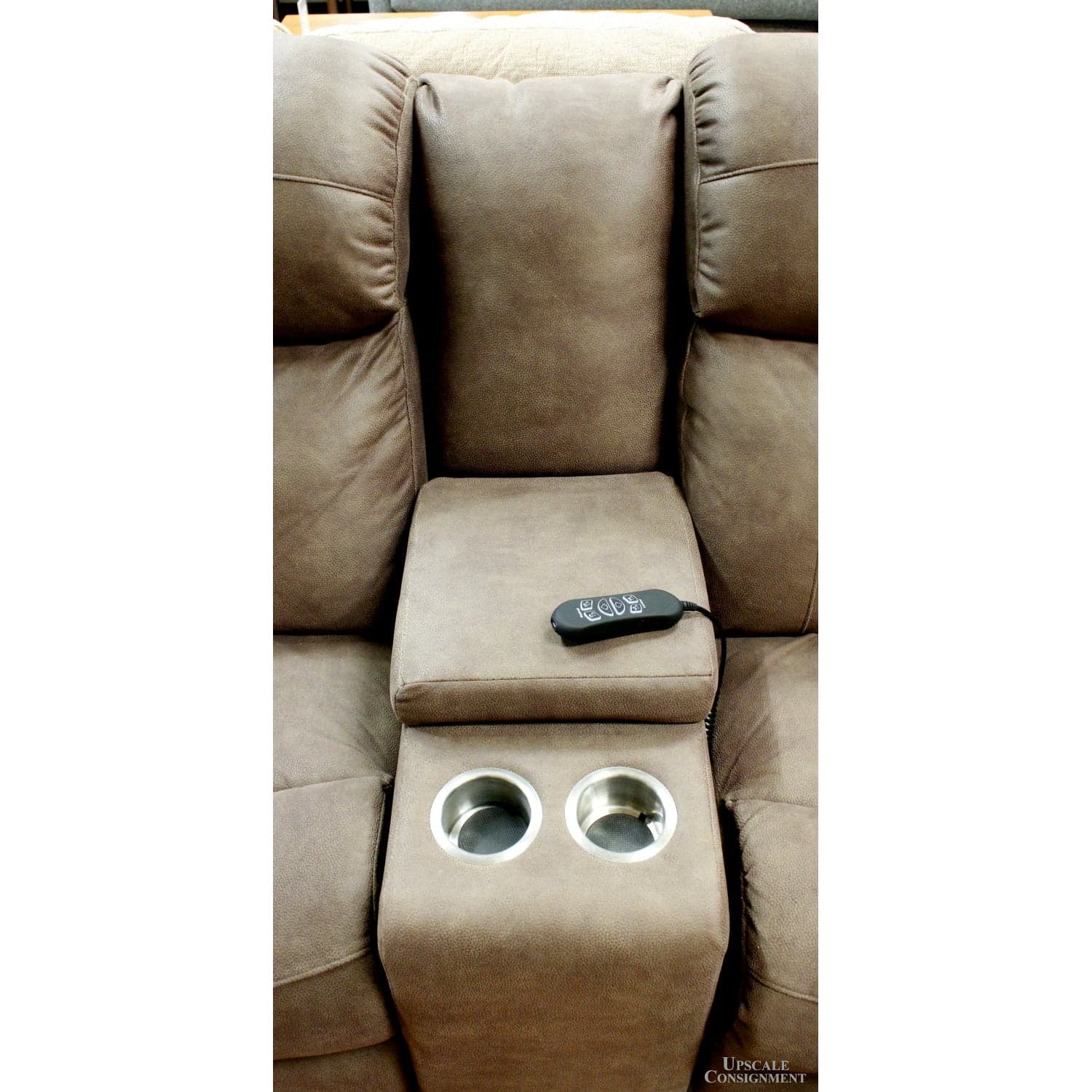 Stanton Power "L" Reclining Sectional Sofa - Brown - Thumbnail 6
