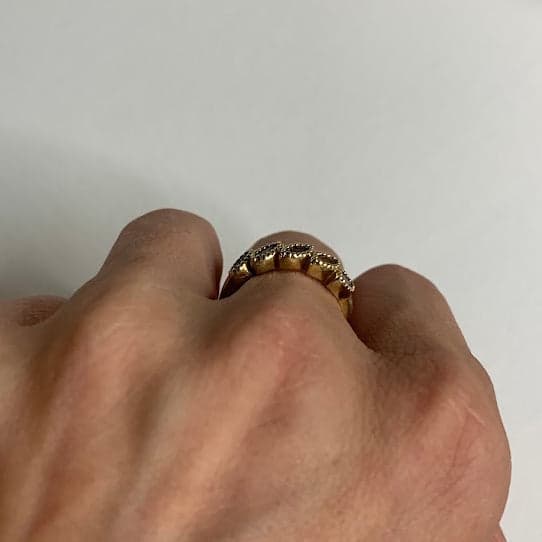 Vintage 10K Gold Multi-Gemstone Ring | 2.59g | Size 7 - Thumbnail 5