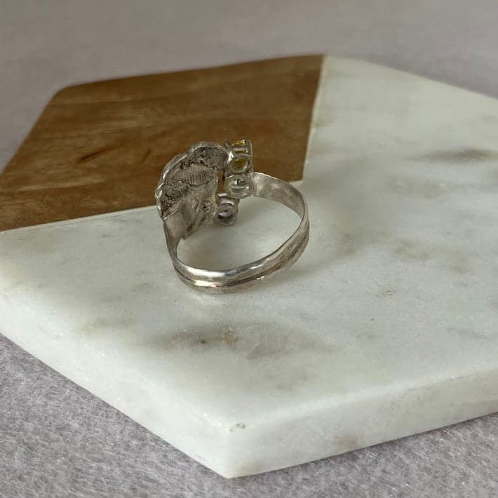 Studio Made Greek Goddess Fine Silver Ring - Thumbnail 5