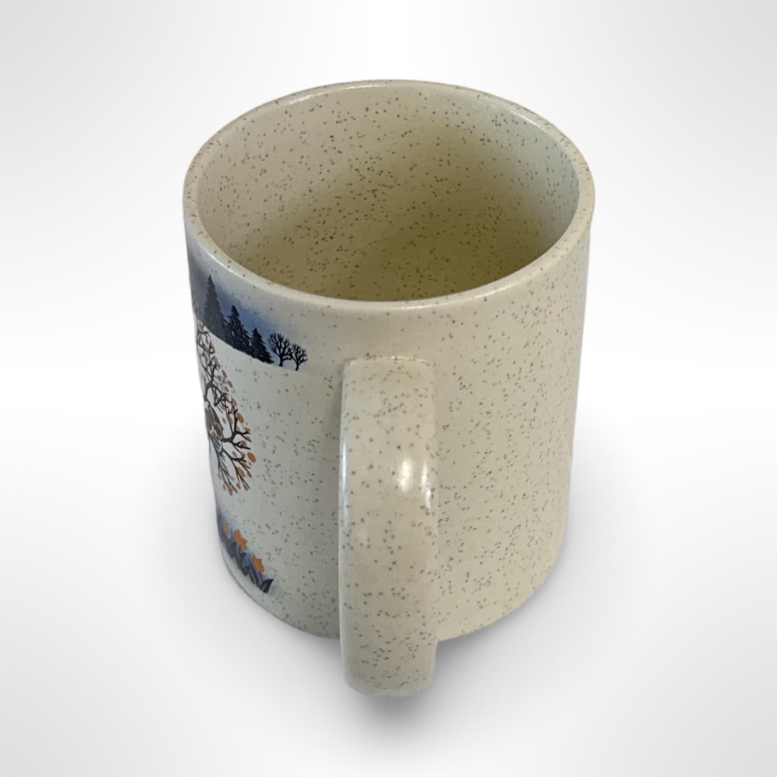 Vintage Stoneware Otagiri Owl Speckled Mug Cup 10oz EUC Made In Japan - Thumbnail 4