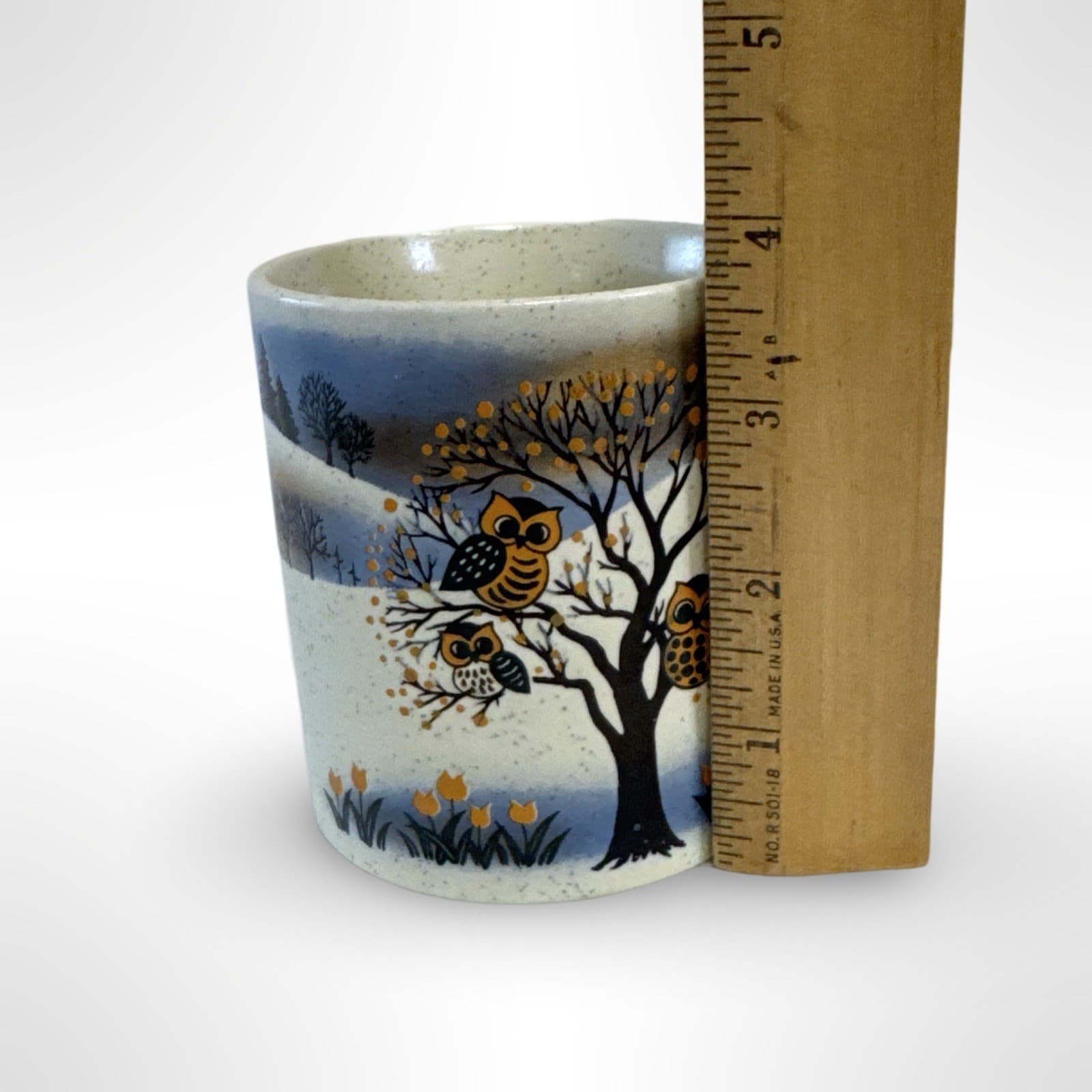 Vintage Stoneware Otagiri Owl Speckled Mug Cup 10oz EUC Made In Japan - Thumbnail 7