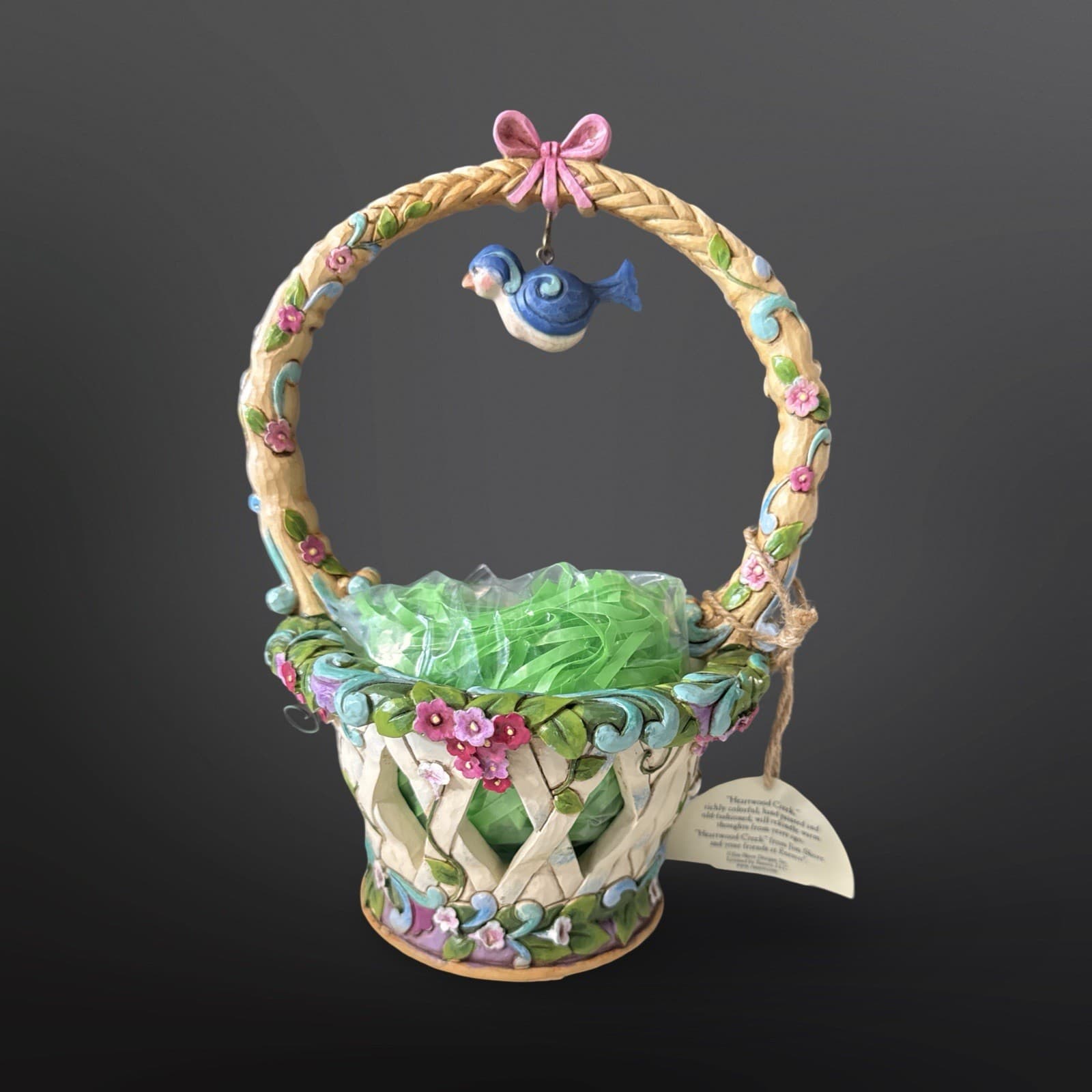 Jim Shore Heartwood Creek Basketful Of Surprises Set W/ Eggs 2012 #4031691 - Thumbnail 3