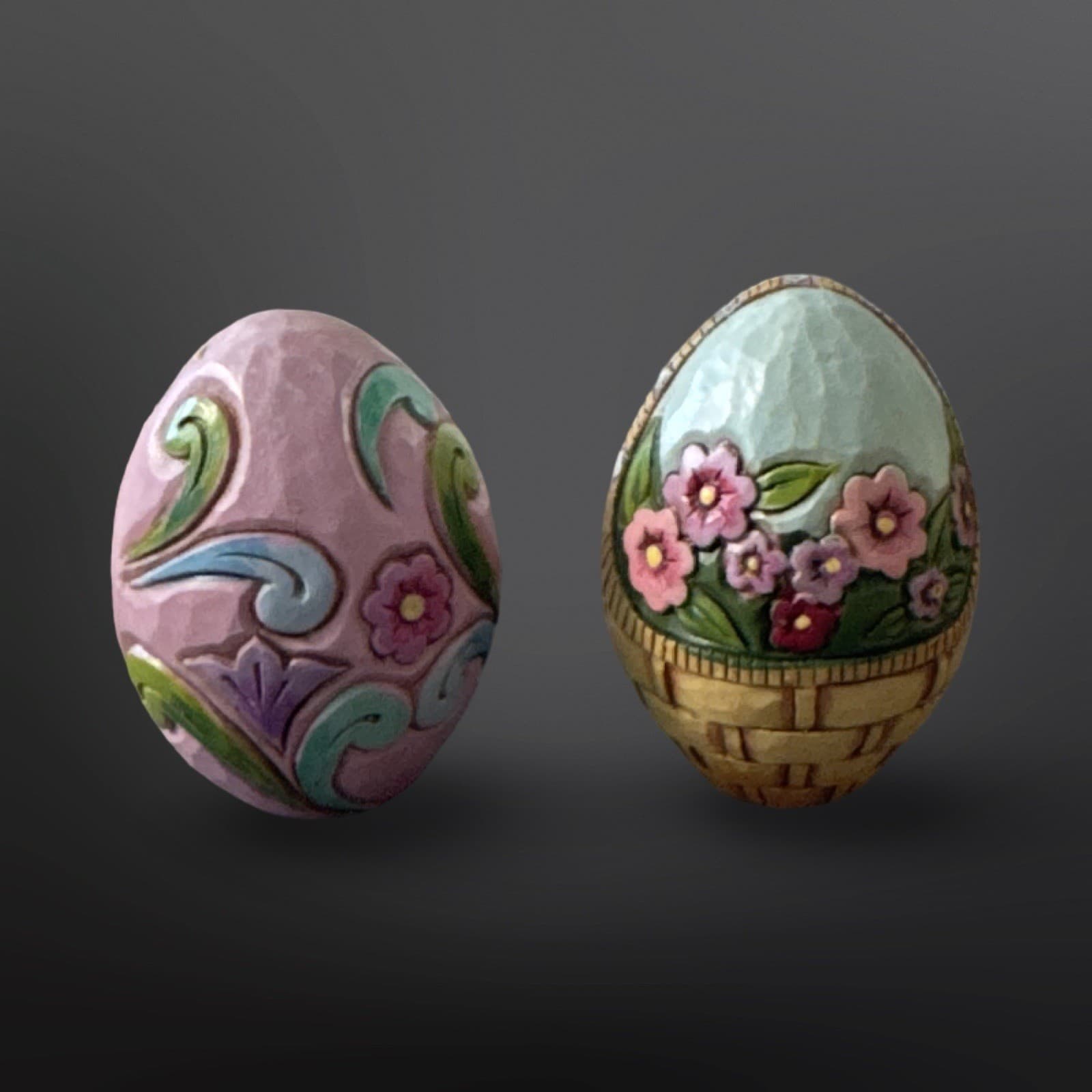 Jim Shore Heartwood Creek Basketful Of Surprises Set W/ Eggs 2012 #4031691 - Thumbnail 11