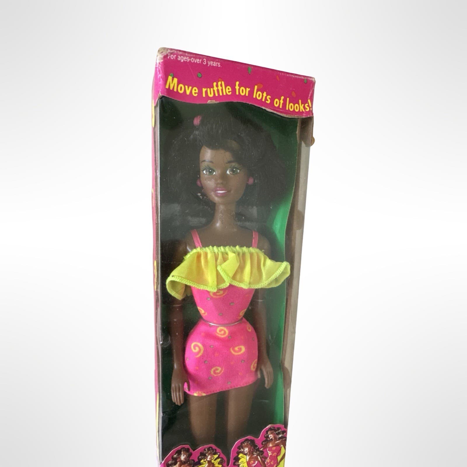 Vintage 1994 Mattel African American Barbie Doll Ruffle Fun #12434 New Sealed - Thumbnail 2