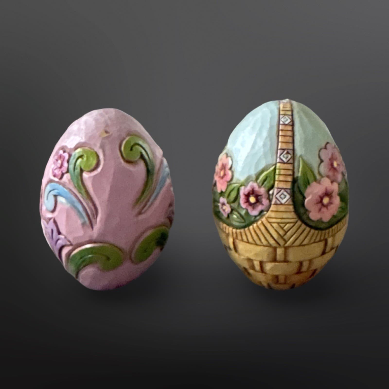 Jim Shore Heartwood Creek Basketful Of Surprises Set W/ Eggs 2012 #4031691 - Thumbnail 10