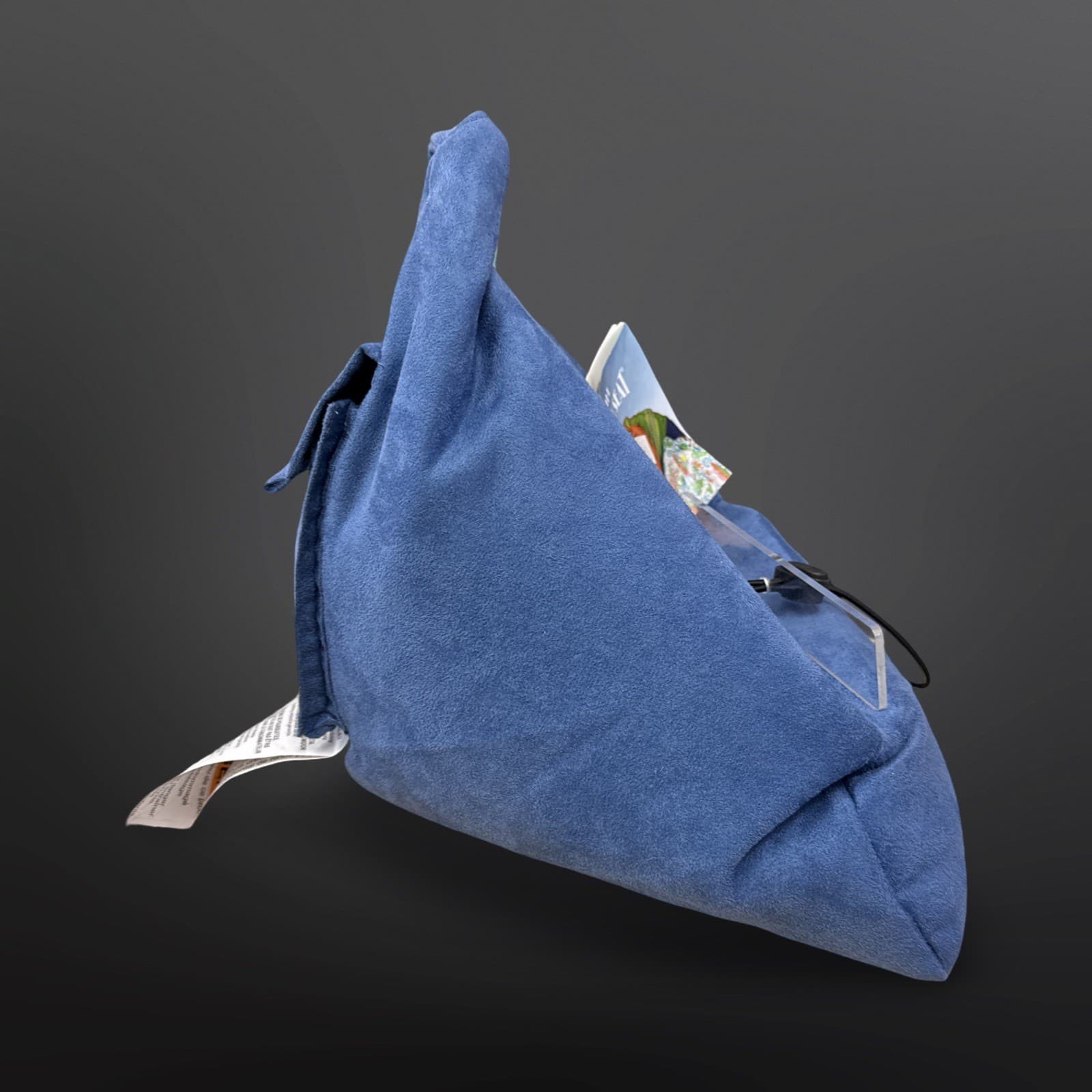 The Book Seat Blue/Sky Book/Ipad/E-Reader Holder NWT Attached - Thumbnail 4