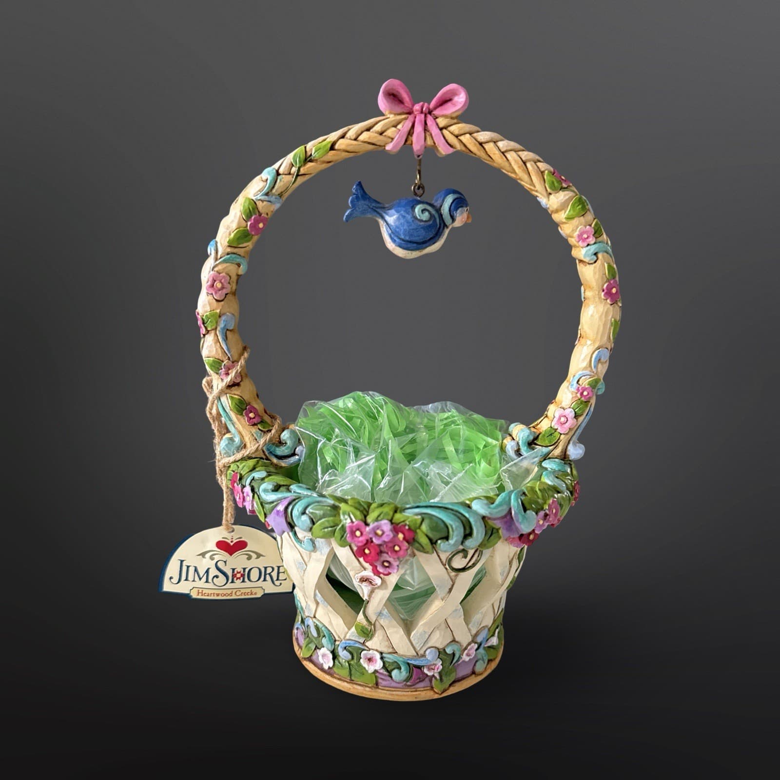 Jim Shore Heartwood Creek Basketful Of Surprises Set W/ Eggs 2012 #4031691 - Thumbnail 5