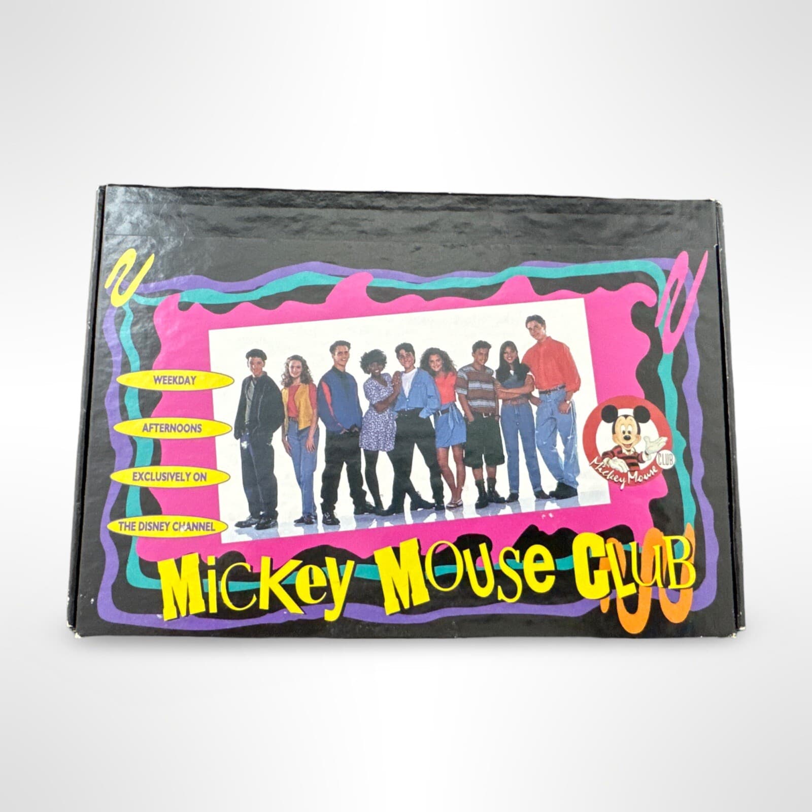 Vintage Mickey Mouse Club Pencil Box The Disney Channel 1993 US State Capitals - Thumbnail 2