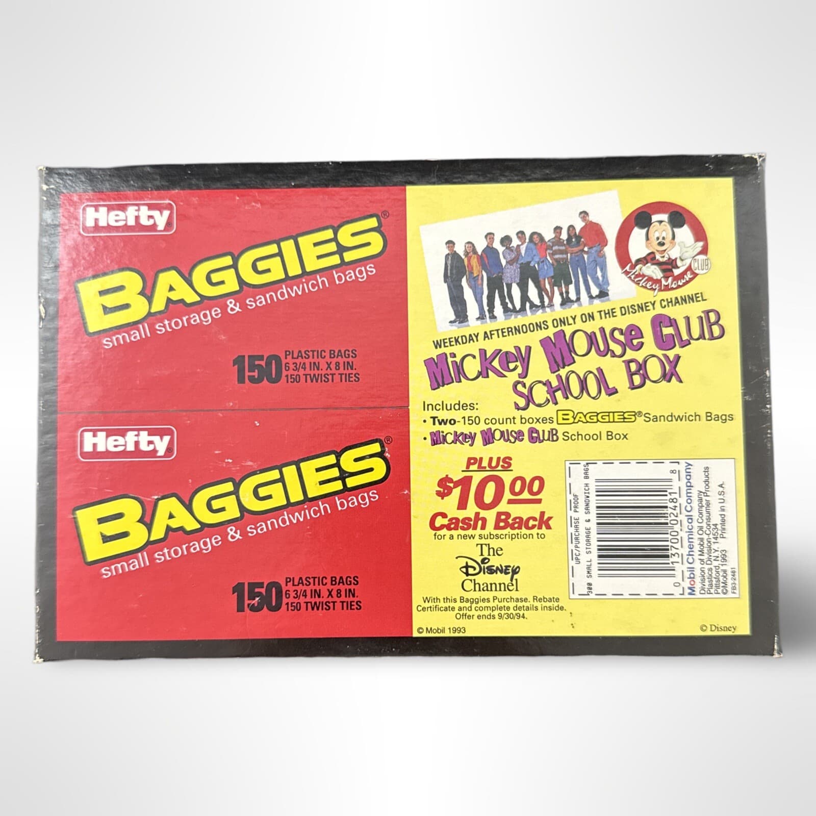 Vintage Mickey Mouse Club Pencil Box The Disney Channel 1993 US State Capitals - Thumbnail 7