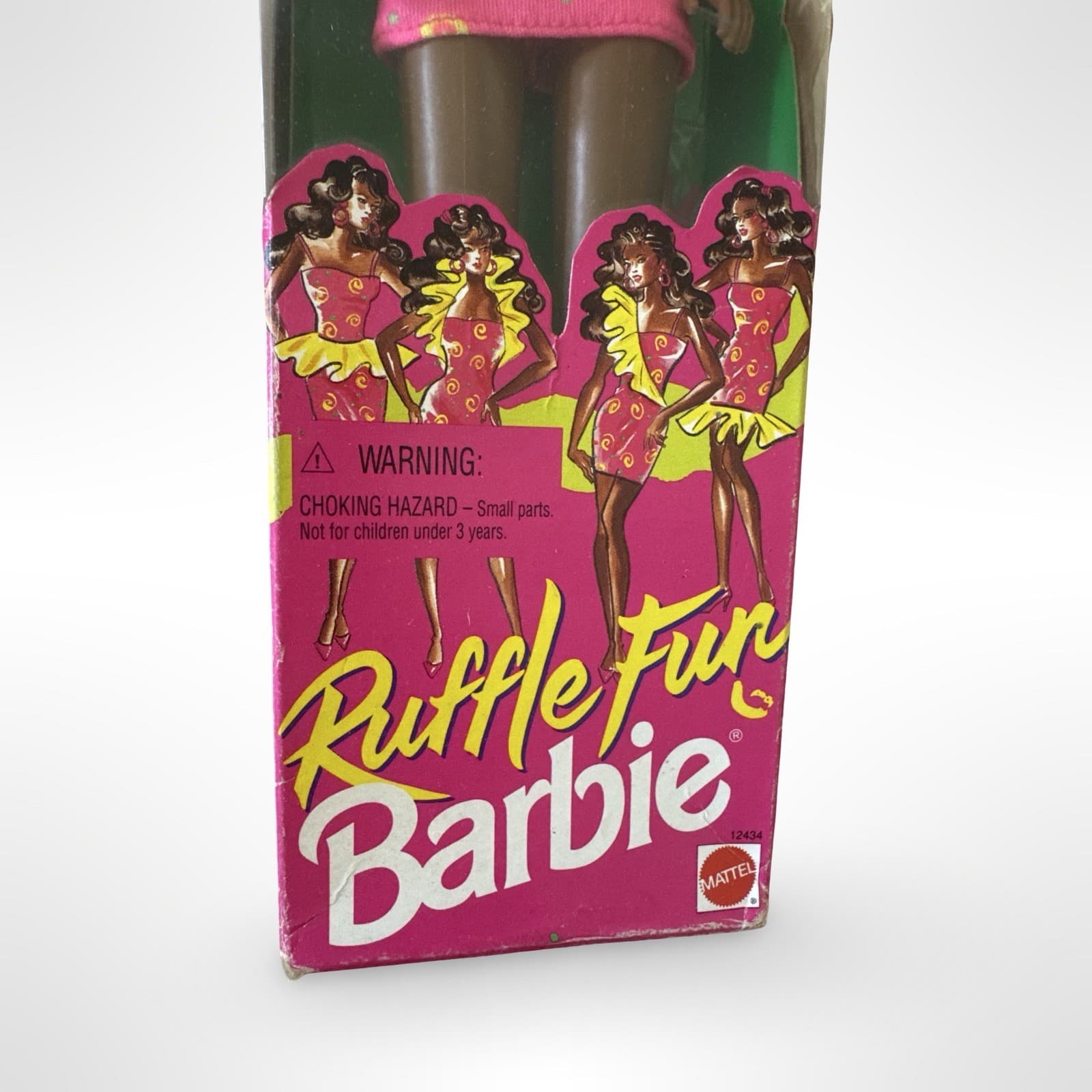 Vintage 1994 Mattel African American Barbie Doll Ruffle Fun #12434 New Sealed - Thumbnail 3