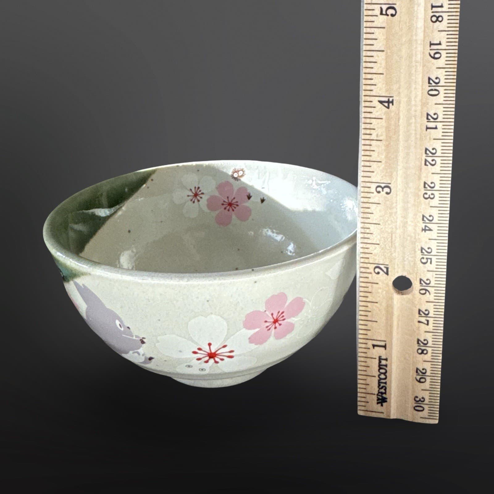 My Neighbor Totoro Mino Ware Small Bowl Sakura Pattern Studio Ghibli Japan - Thumbnail 9
